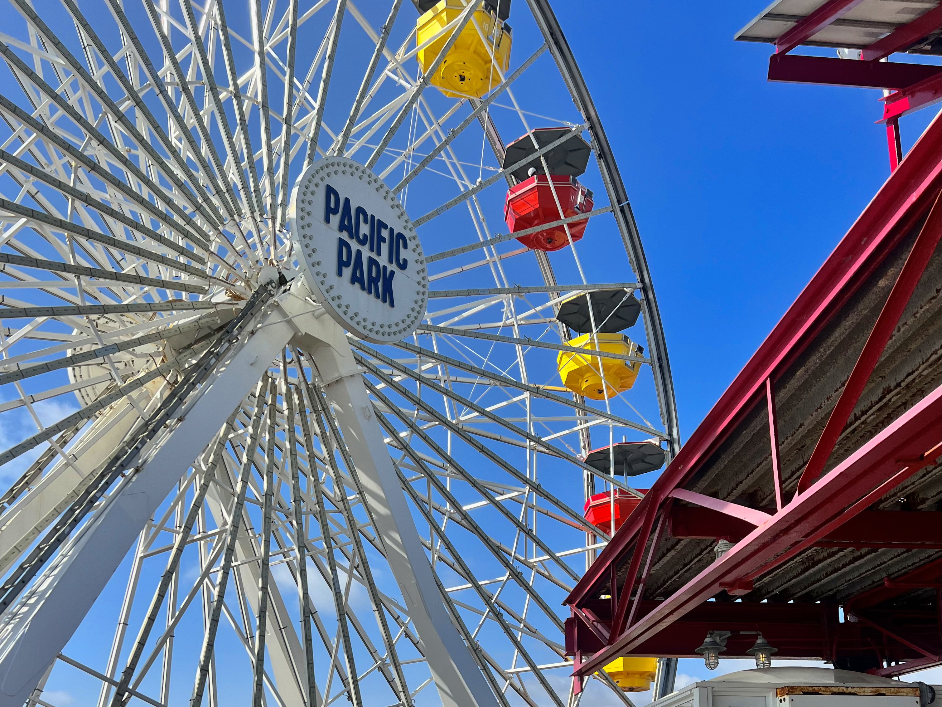 A colorful ferris wheel at Pacific Park