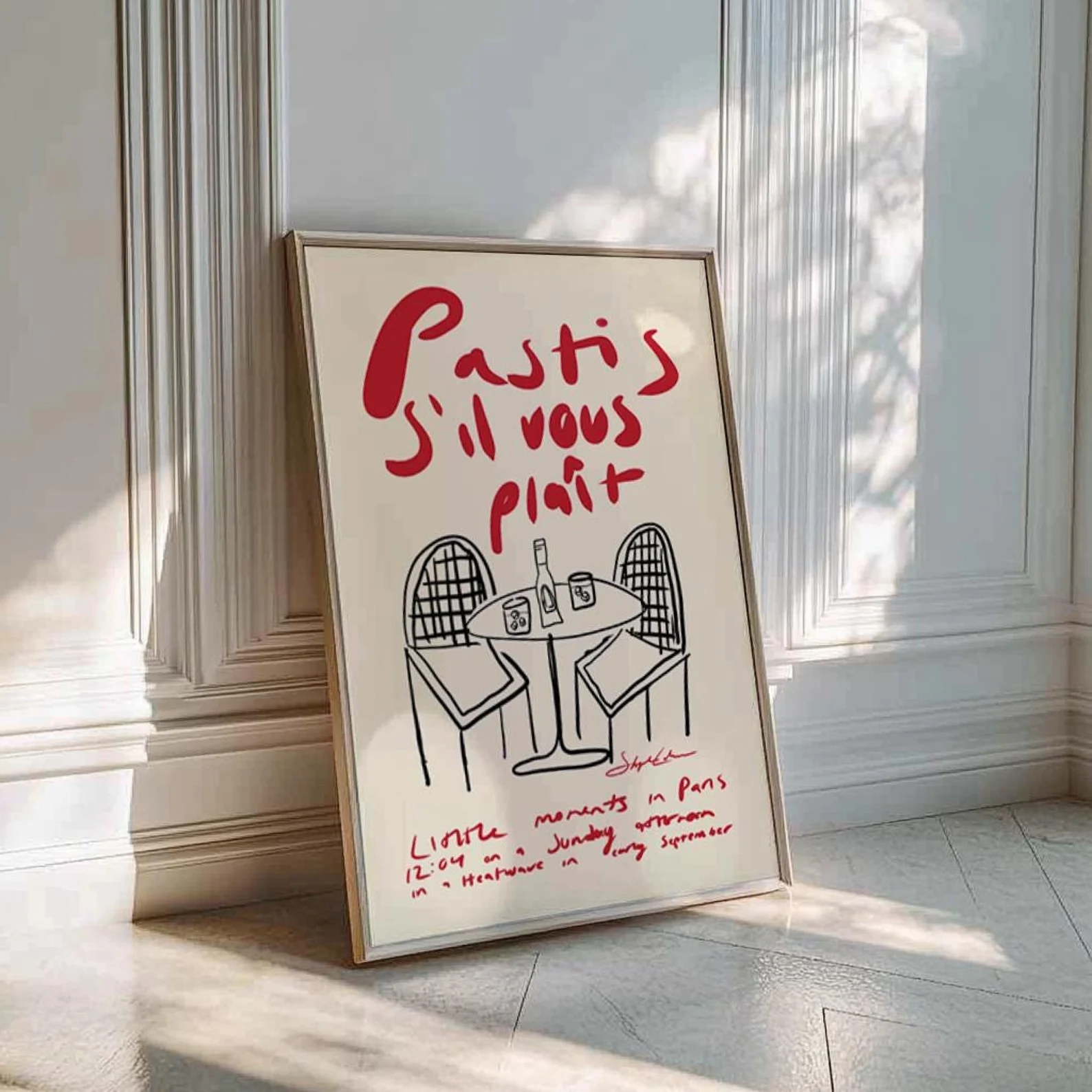 belly wall art paris apartment