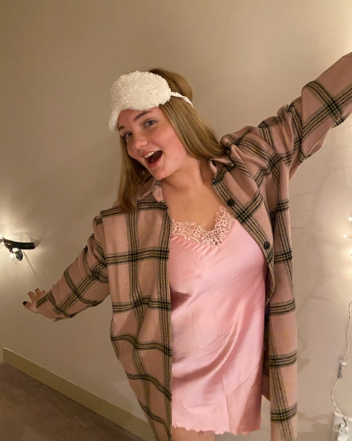 Chapter member halloween pajama photo