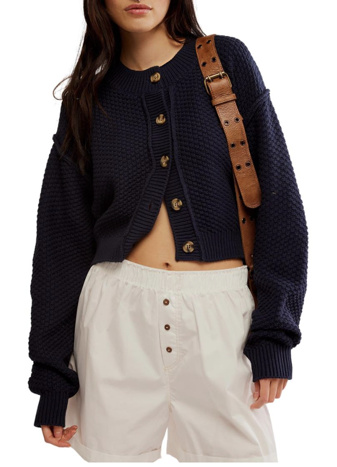Free People Blue Cardigan by South Moon Under