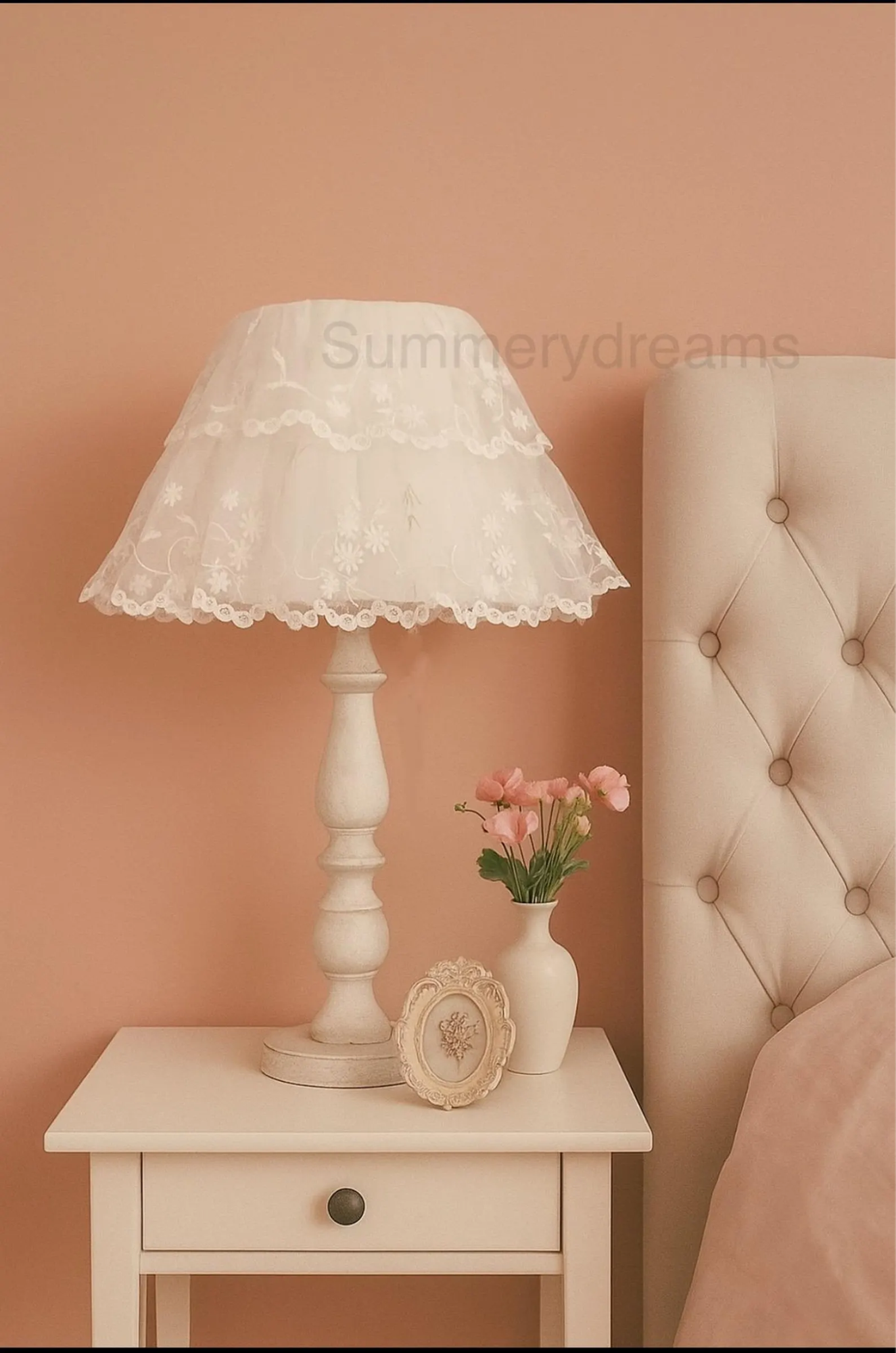 frilly lamp shade