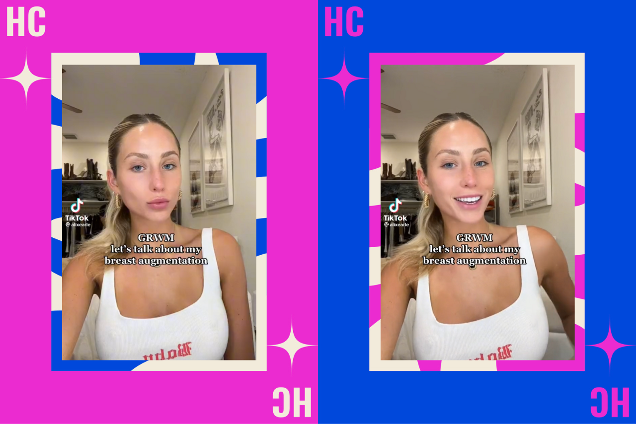 alix earle get ready with me tiktok screenshots