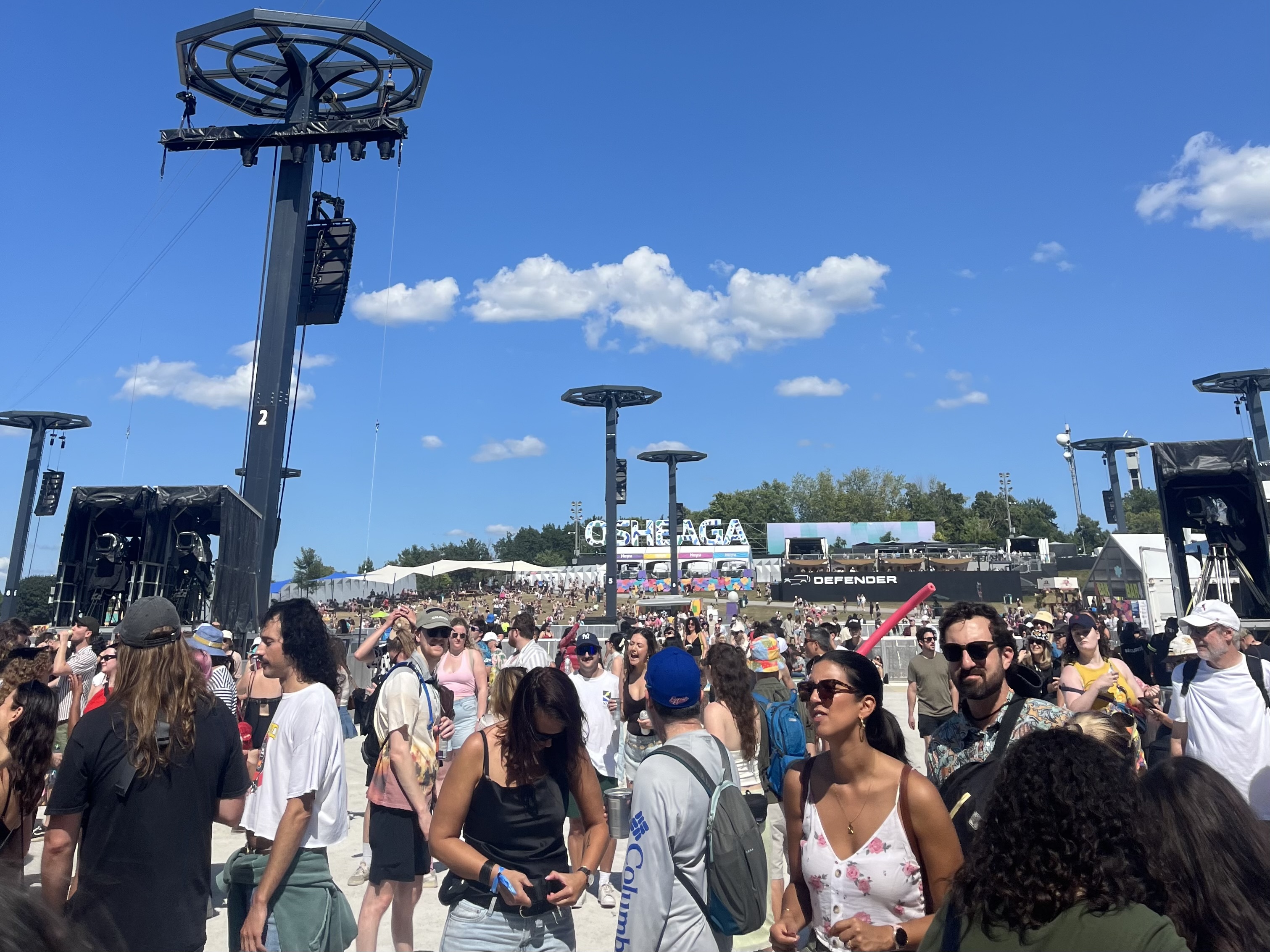 Festival attendees at the Osheaga Music and Arts Festival at Parc Jean-Drapeau on Aug. 1, 2025.