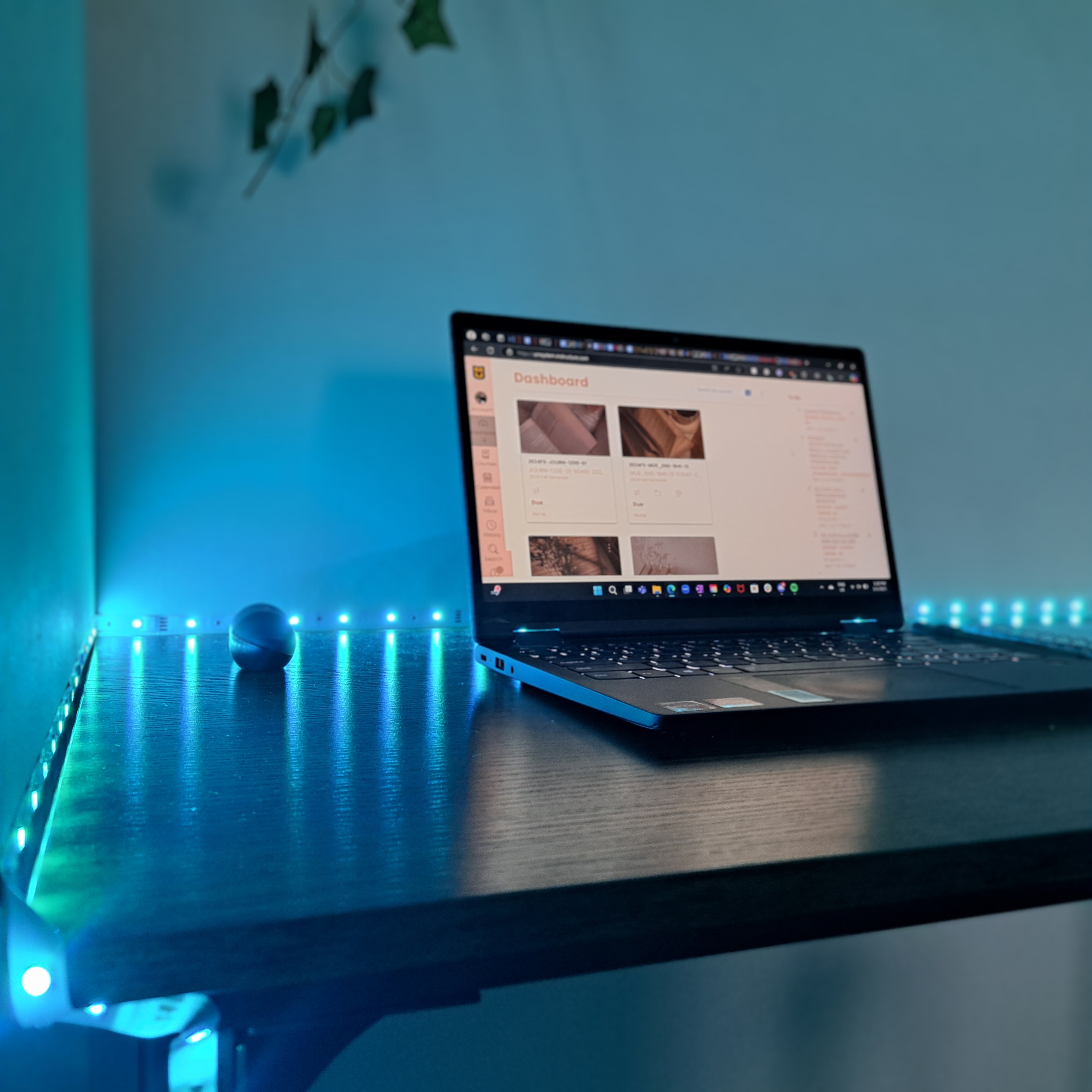 laptop with led lights