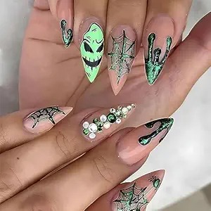 nightmare before halloween press onnails