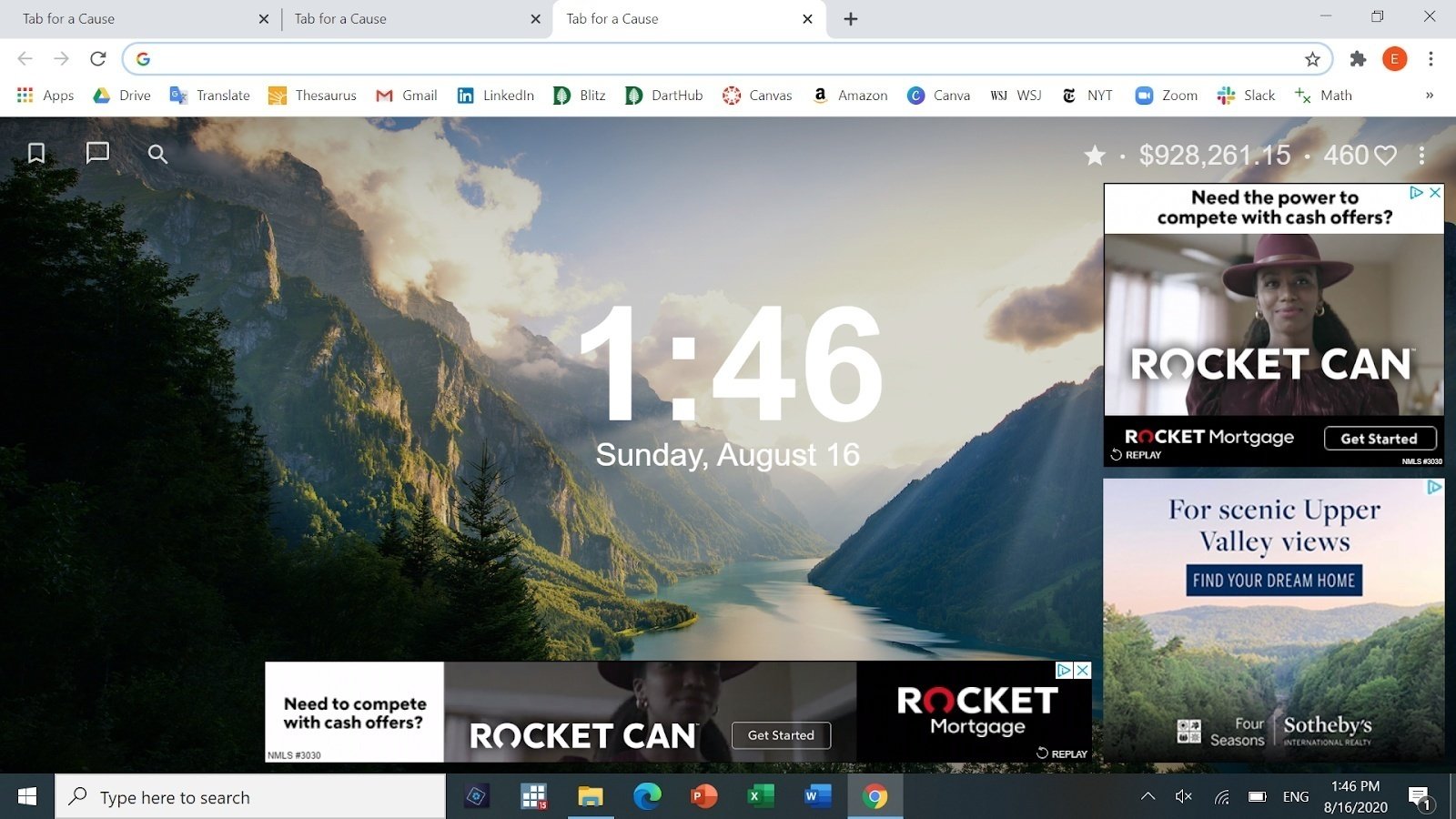Tab for a Cause Browser Window