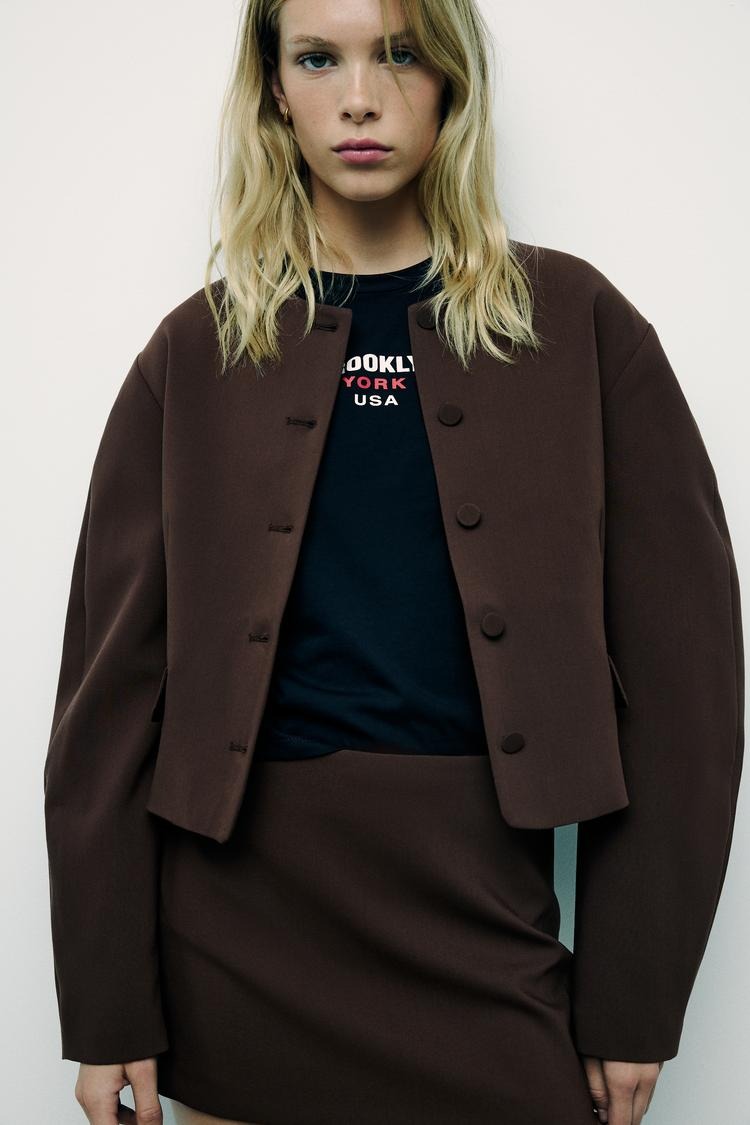 Zara Balloon Lazer in Brown