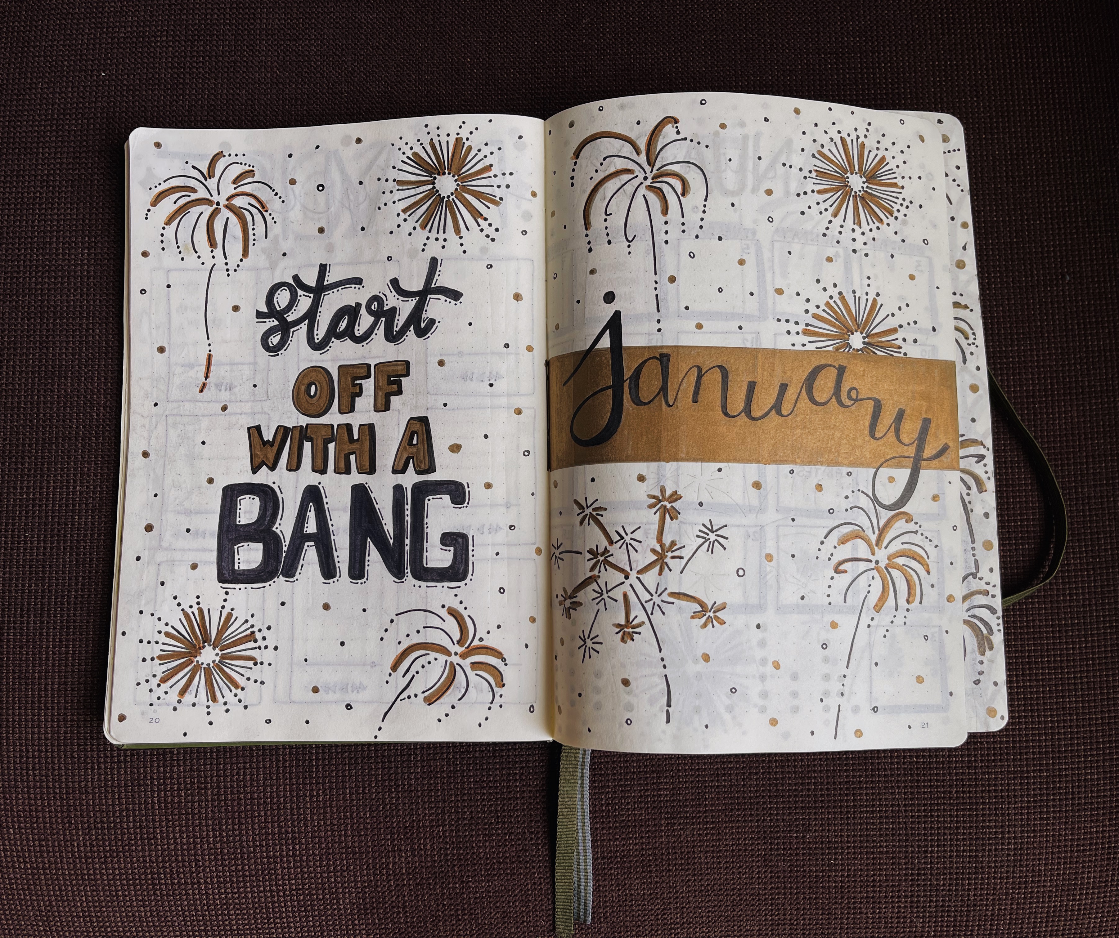 Bullet journal spread