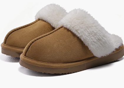brown and white foam slippers mothers day gift ideas under $40