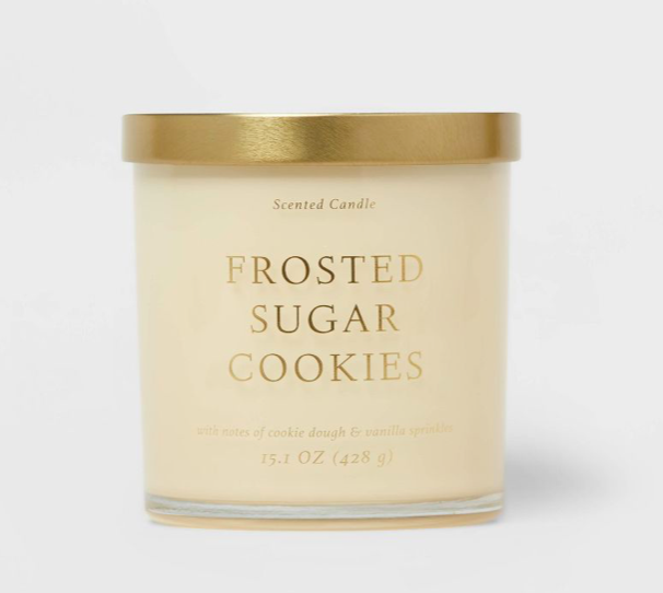 frosted sugar cookie candle