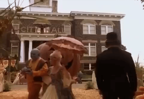 Halloweentown gif town square