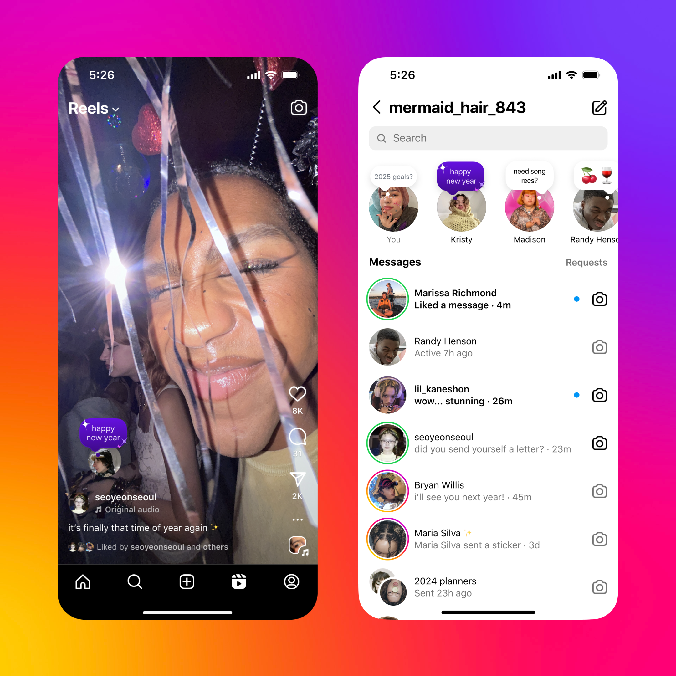 Instagram\'s New Year\'s 2025 features