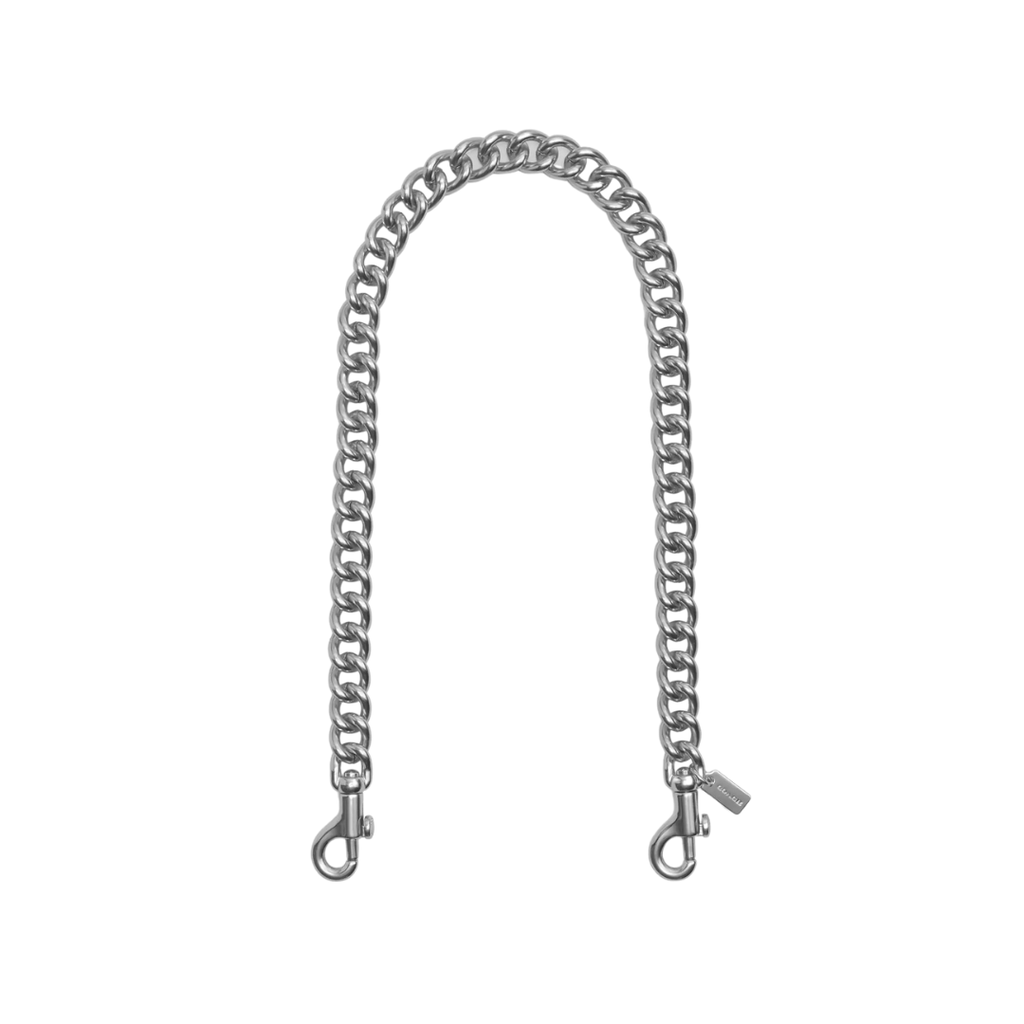 A silver purse chain