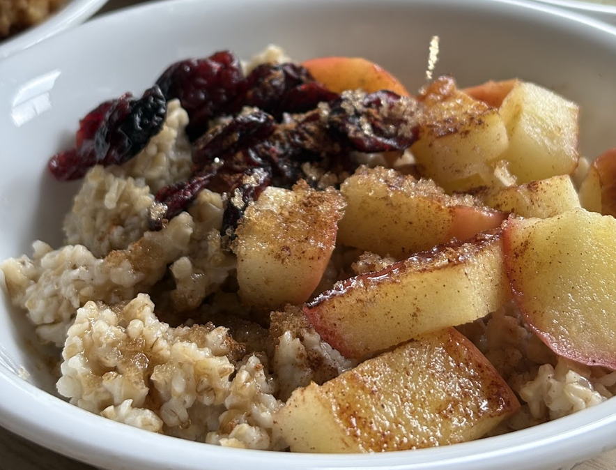 Cranberry apple oatmeal