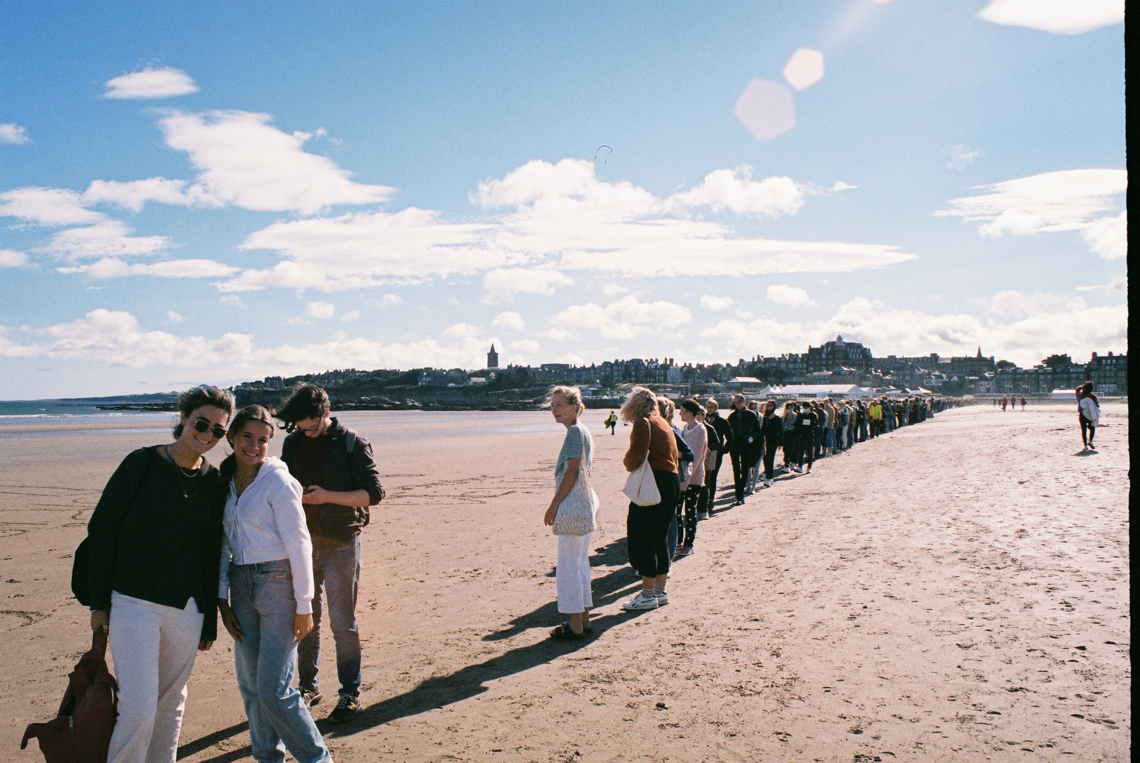 girls at a climate strike