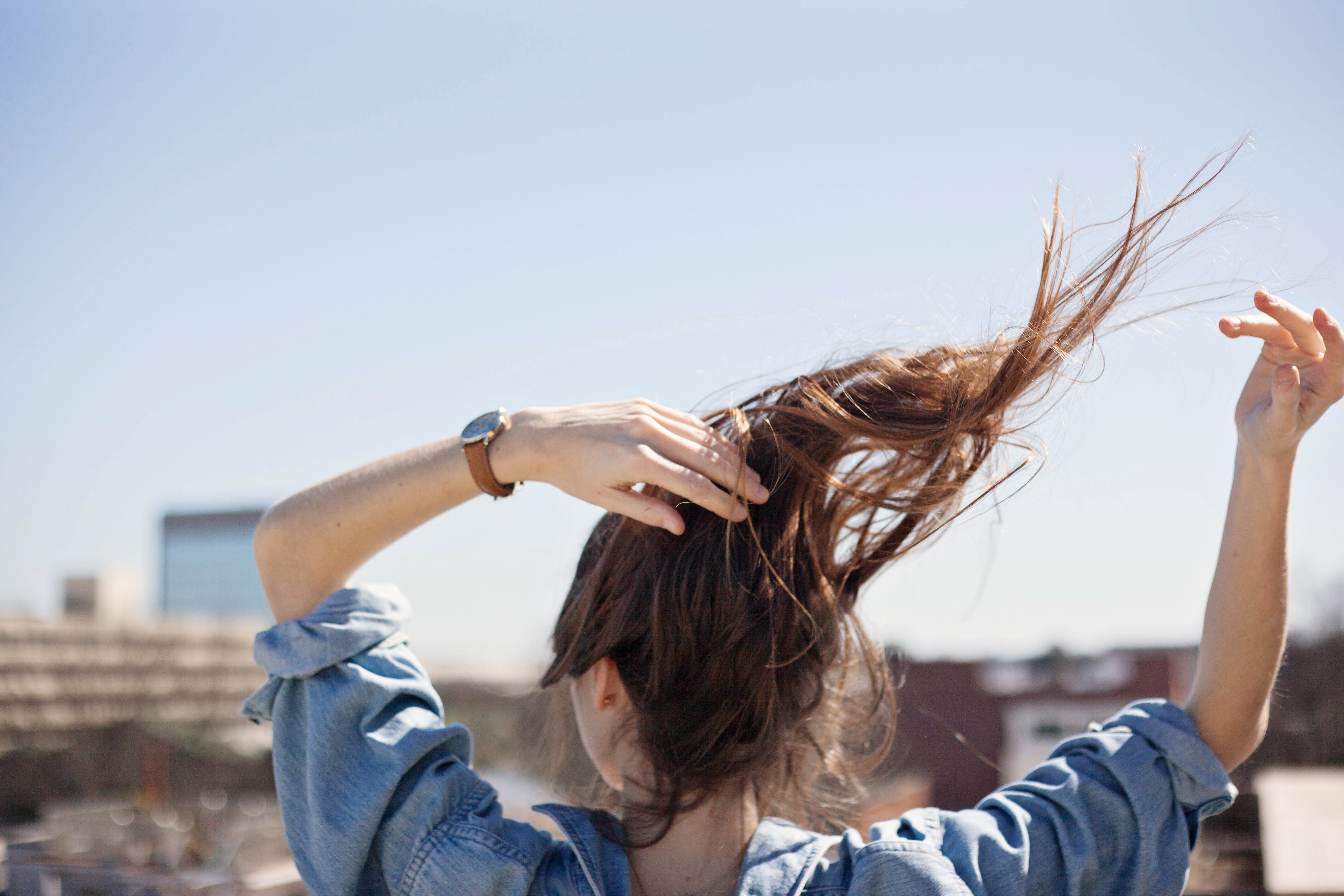 inspired city scape girl hair flip 6
