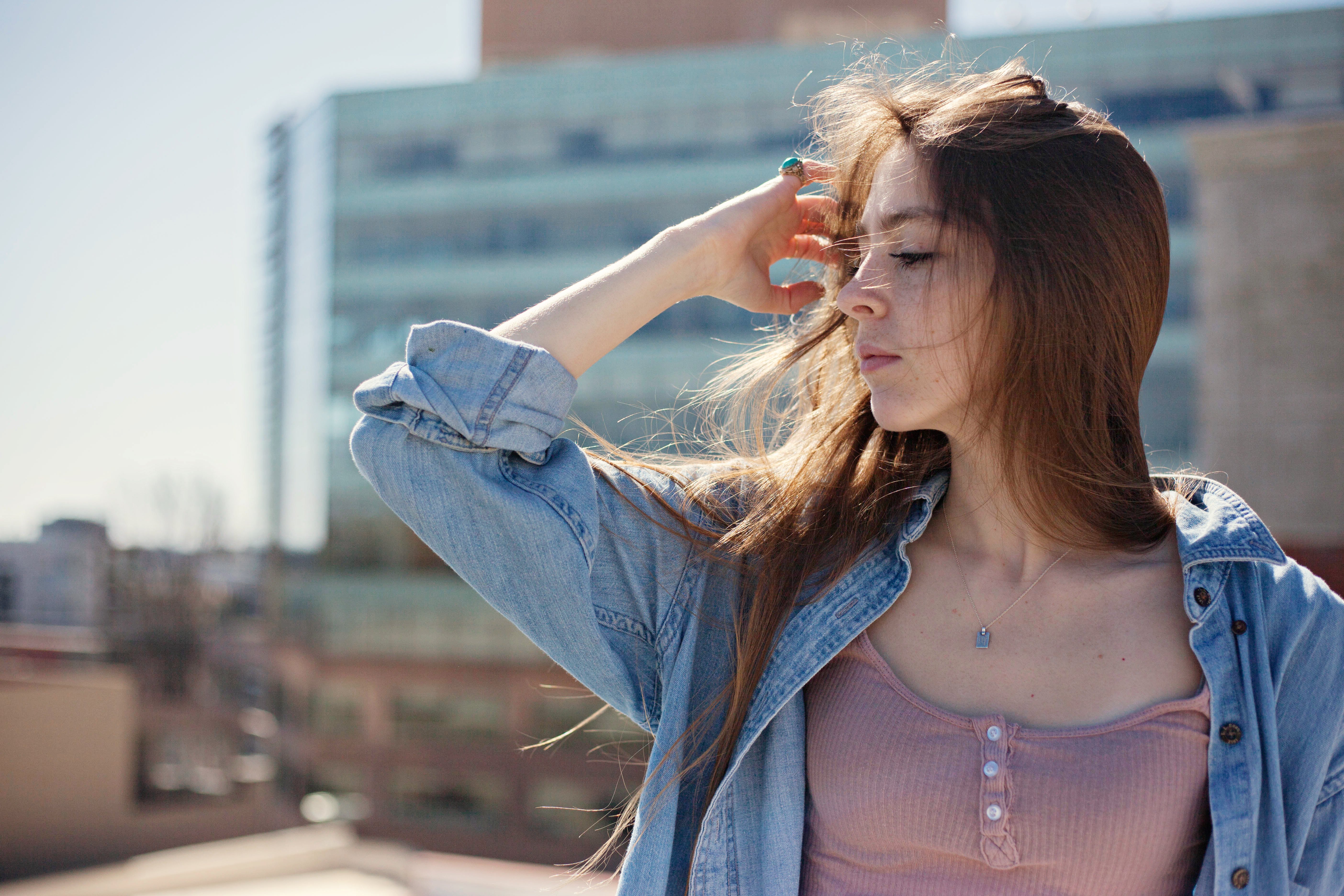 inspired city scape girl hair flip 2