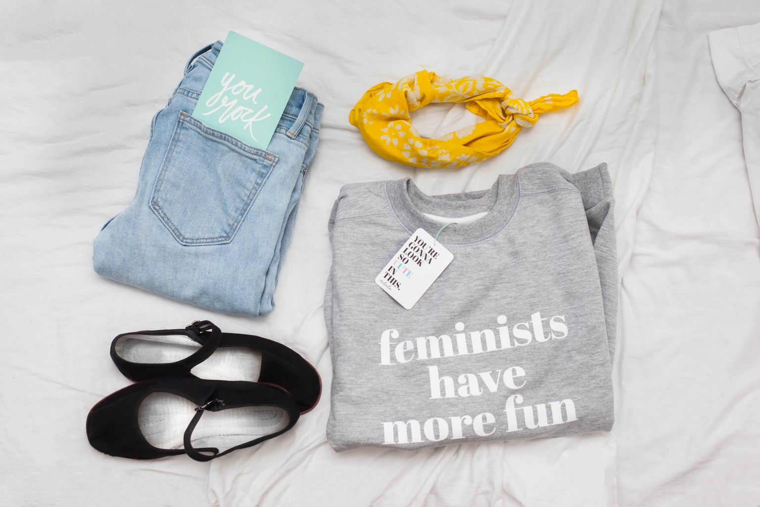 feminists have more fun flatlay 5