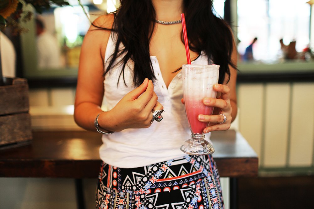 The Lalamilkshake White Tank