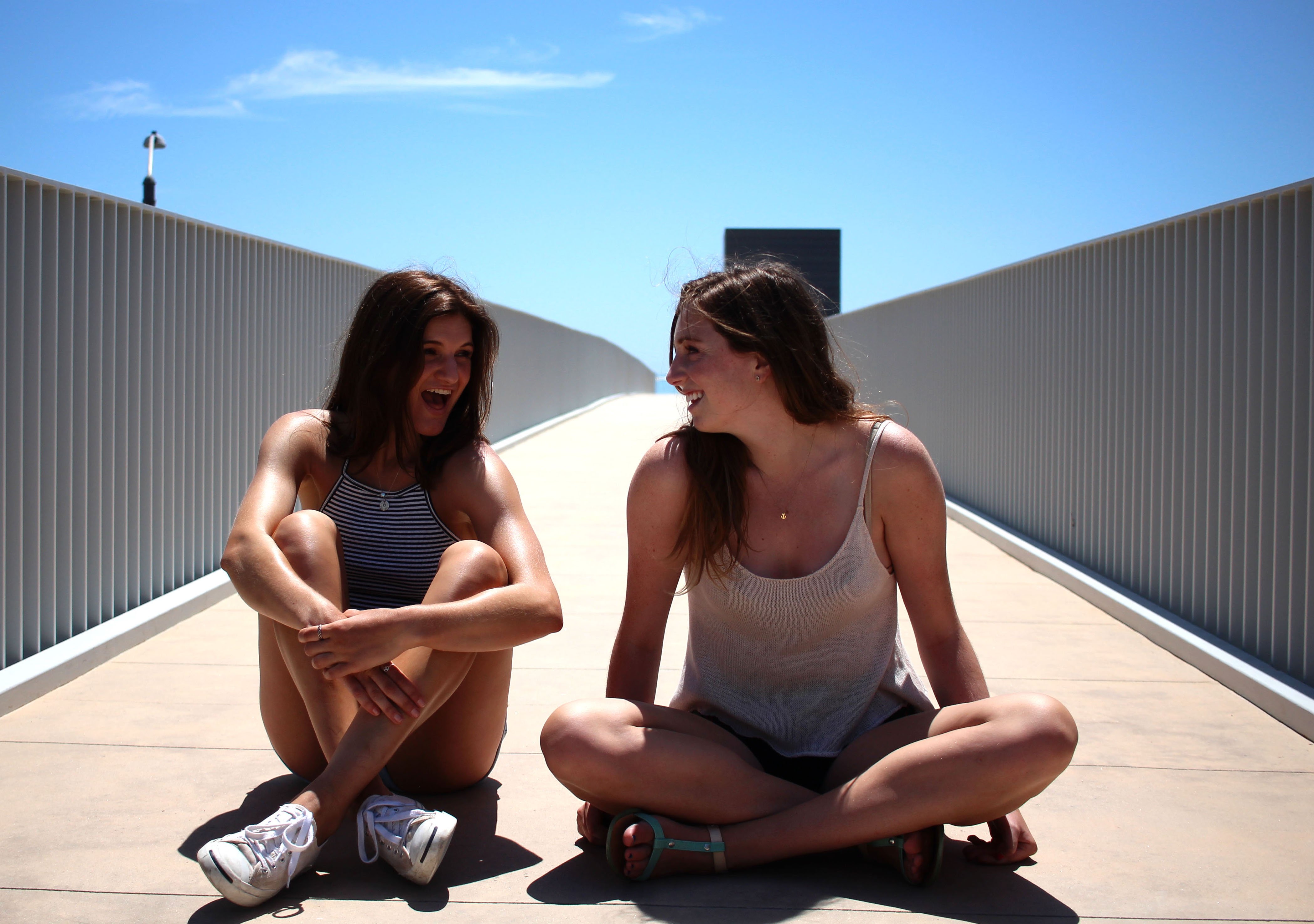 Kellyn Simpkin-Two Girls Sitting