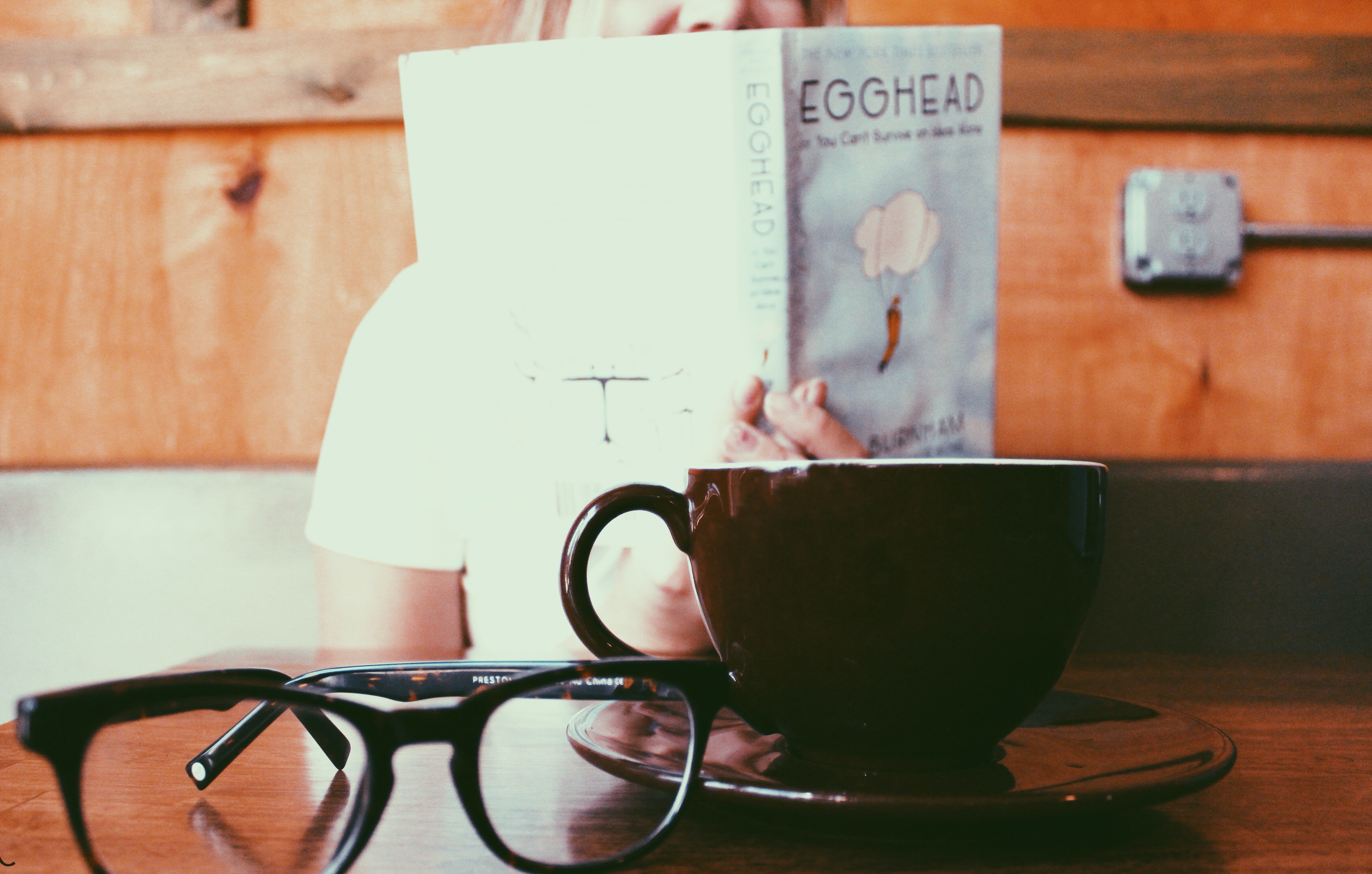 Amelia Kramer-Coffee Shop Glasses Book Latte