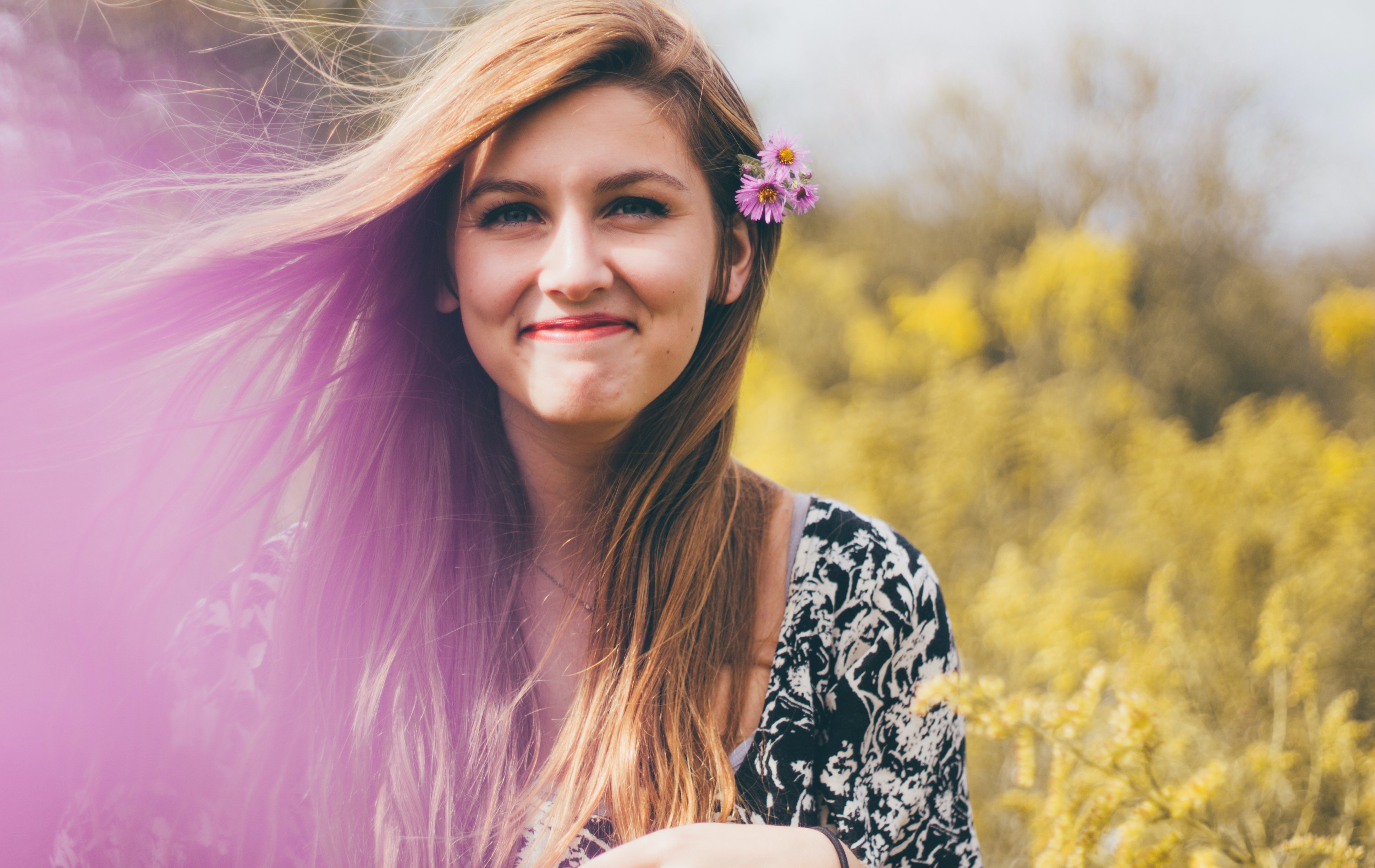 The Lalapurple Flower In Hair