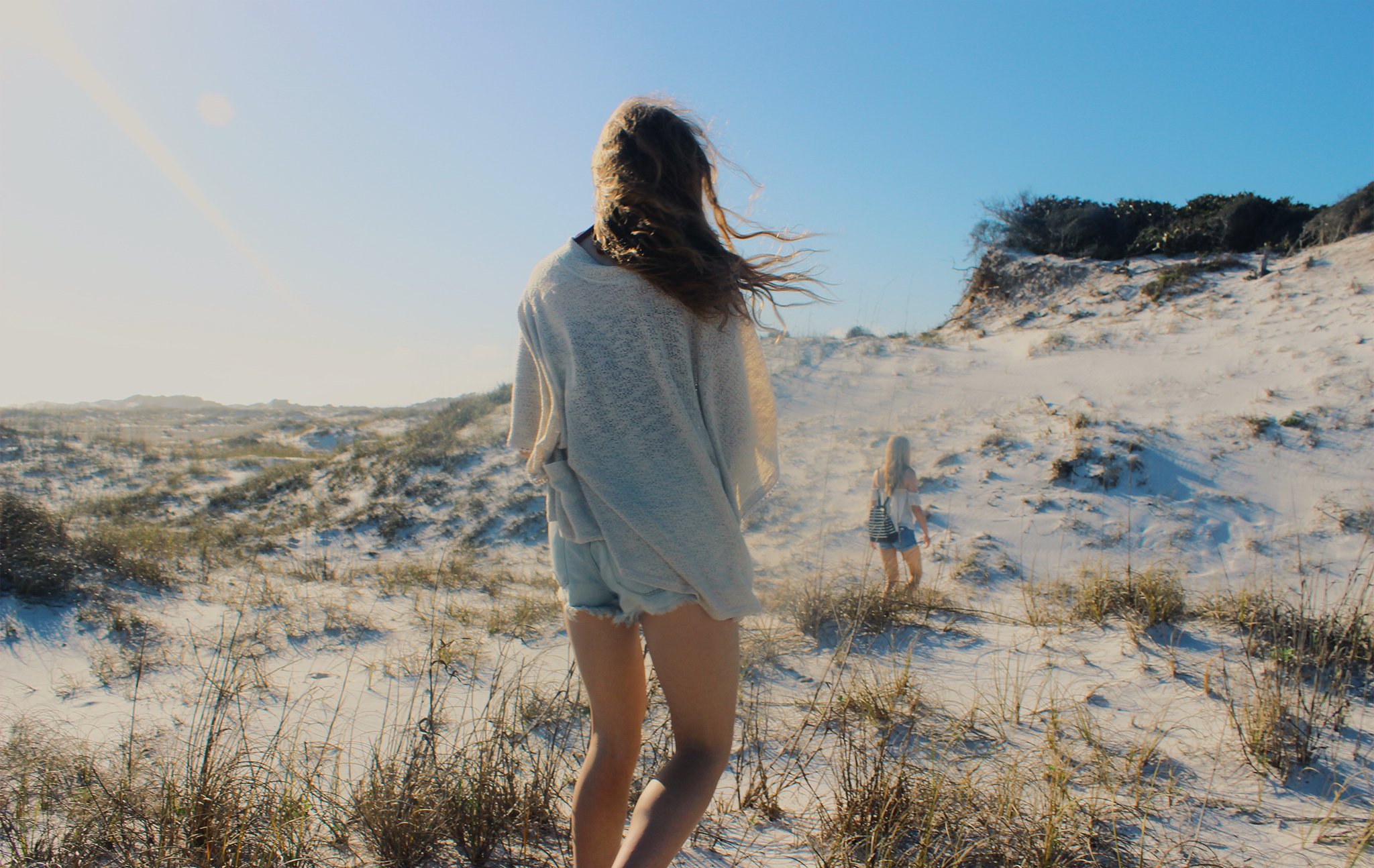 Anna Schultz-Girl Exploring Sand Dune