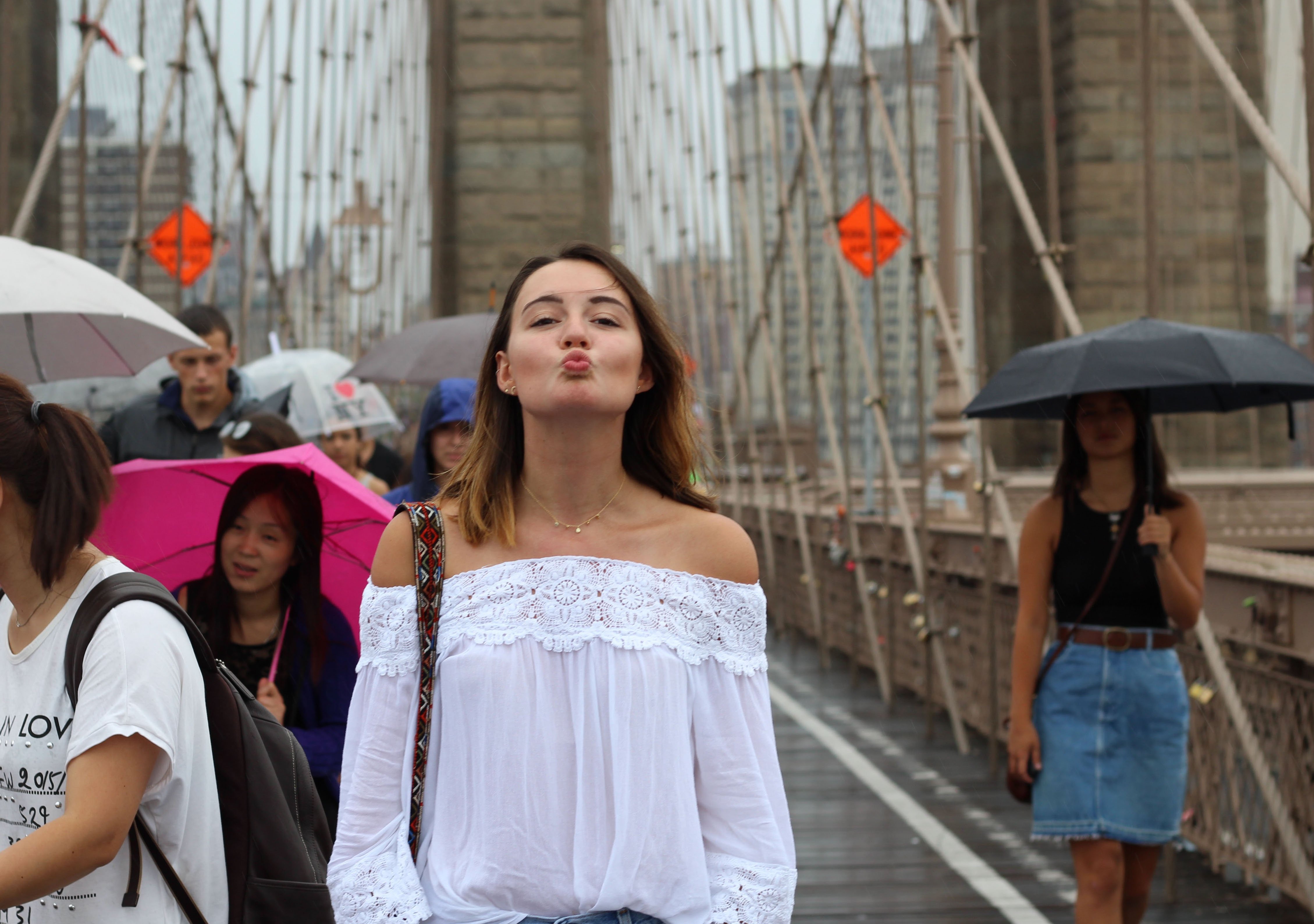 Girl On Booklyn Bridge 2