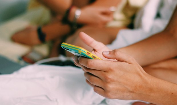 Anna Schultz-Hands With Cell Phone