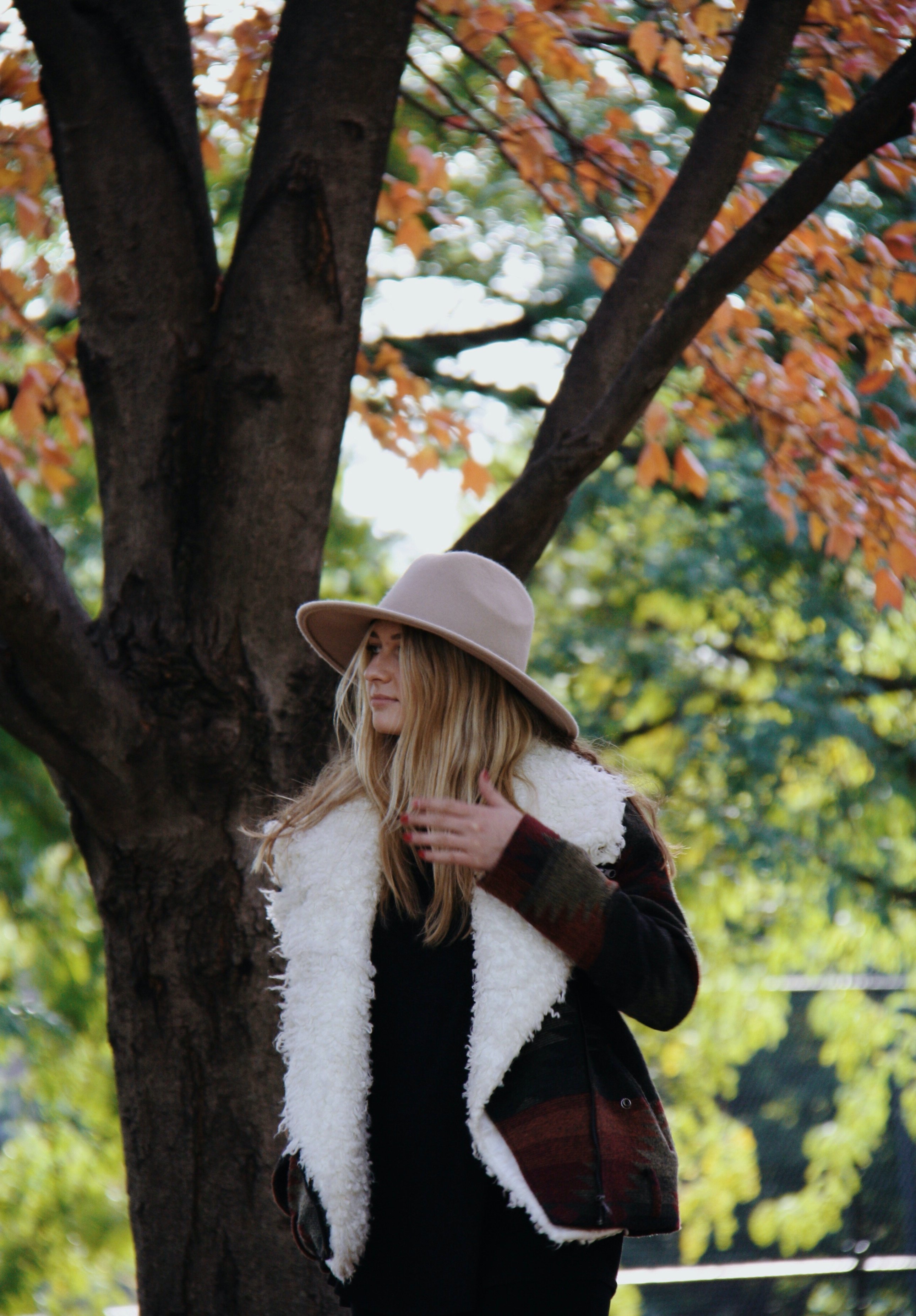 Fuzzy Coat Blonde Haired Girl