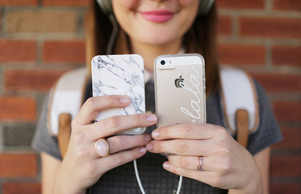 The Lalagirl With Iphone And Charger