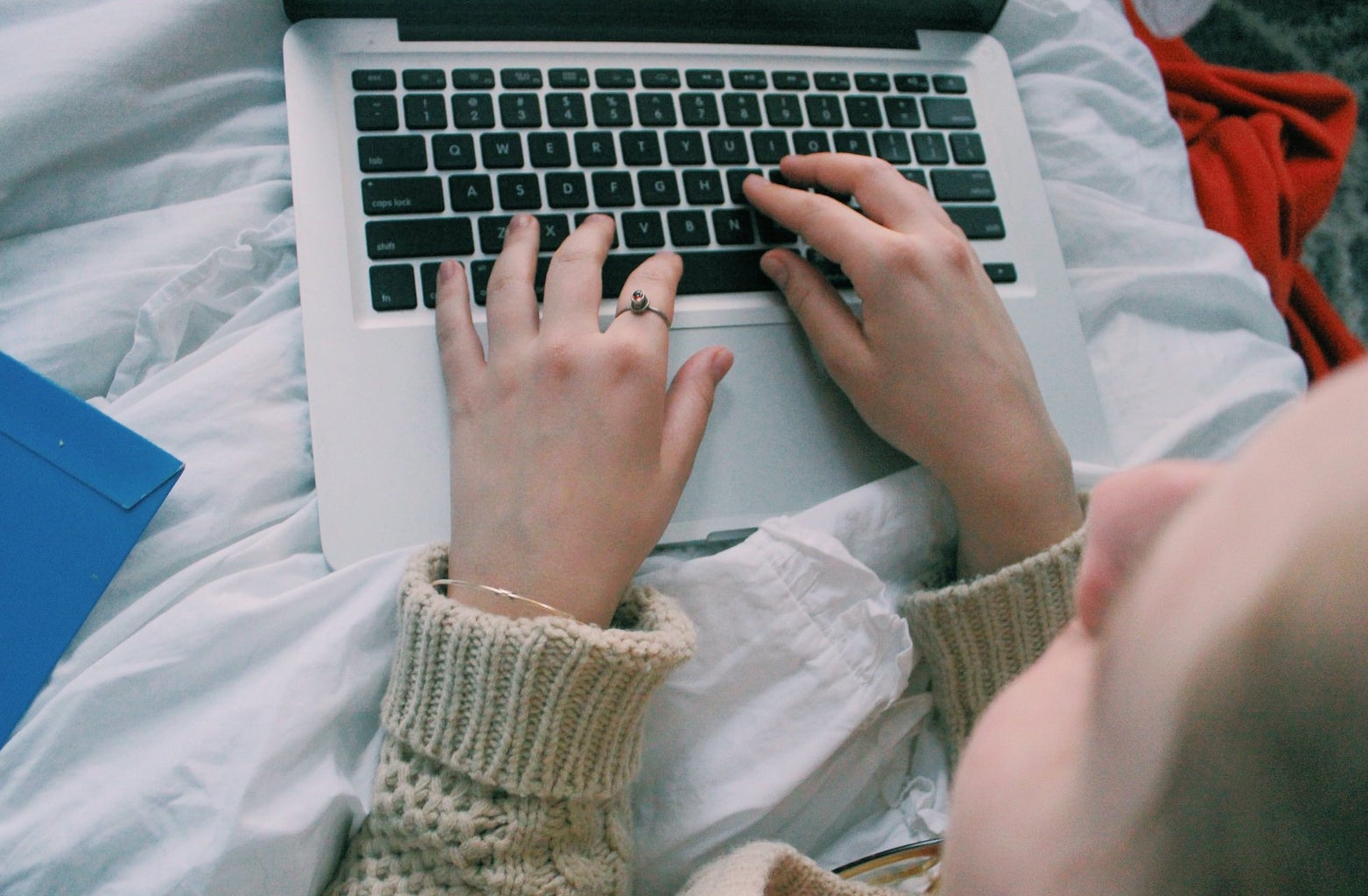 Anna Schultz-Hands On Laptop