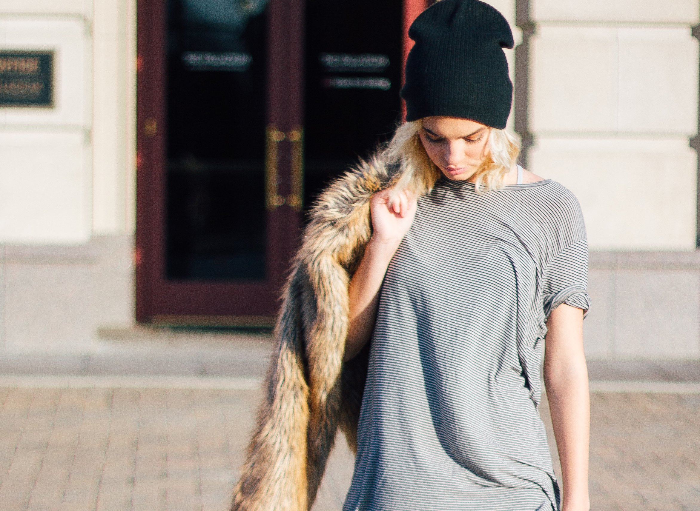 arianna tucker fur coat beanie stripe shirt?width=698&height=466&fit=crop&auto=webp&dpr=4