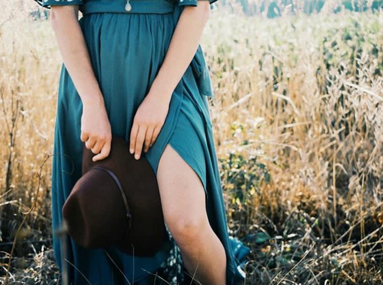 Field Boho Hat Dress Nature