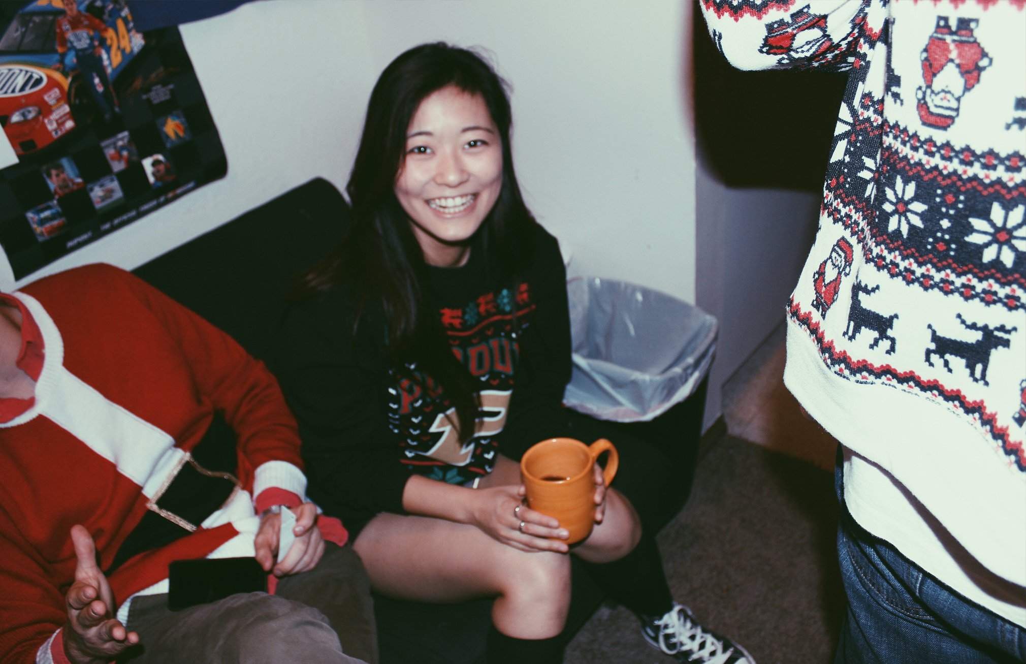 Anna Schultz-Girl Smiling With Mug At Holiday Party