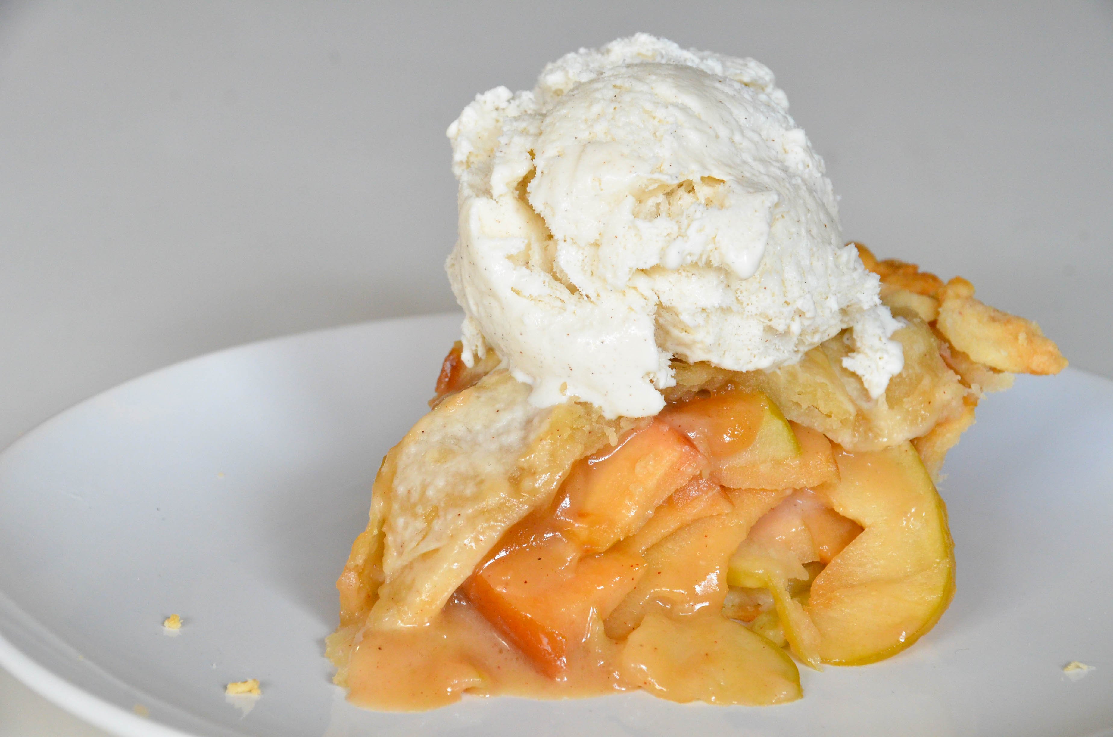 Apple Pie Slice Vanilla Ice Cream