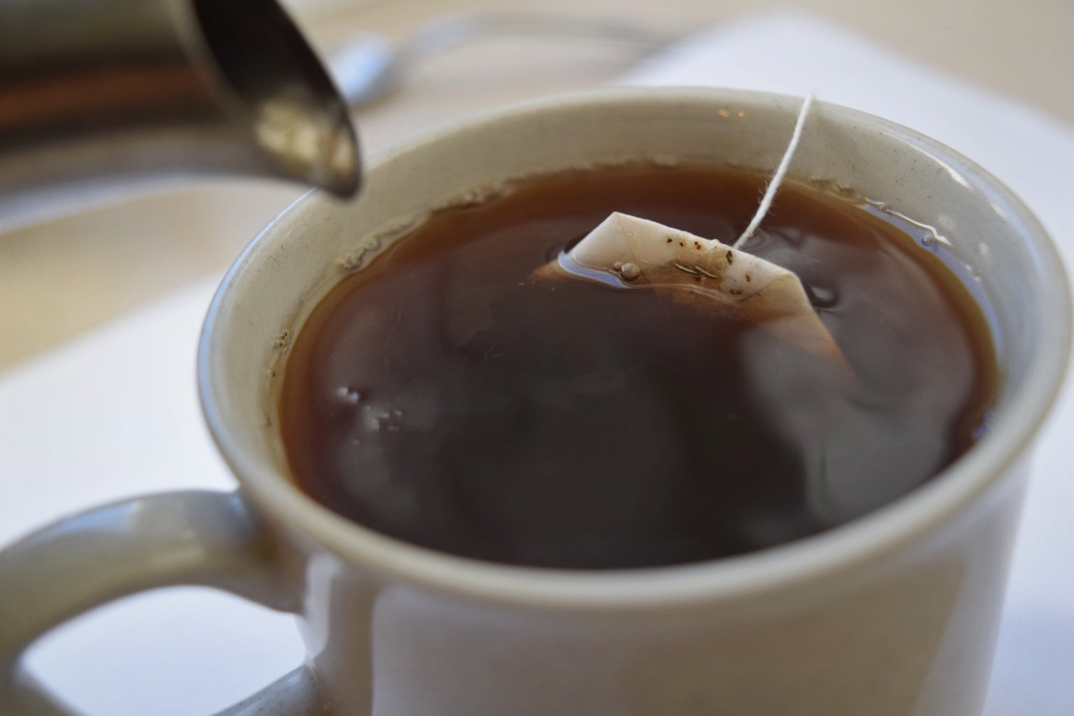 Hot Lipton Tea In A Mug