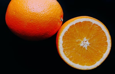 Orange Slice Above Shot