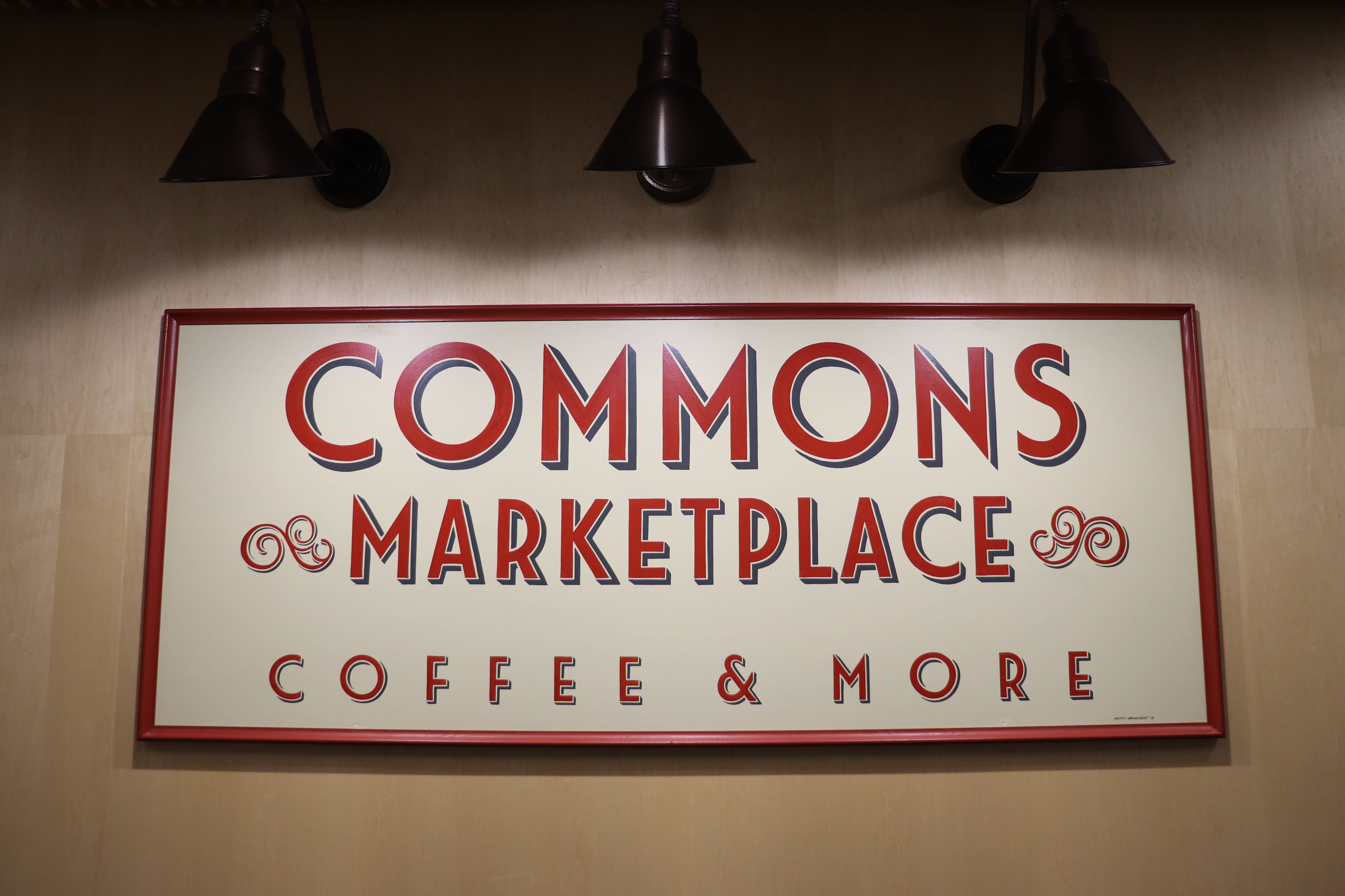Gettysburg College\'s Commons Marketplace Sign