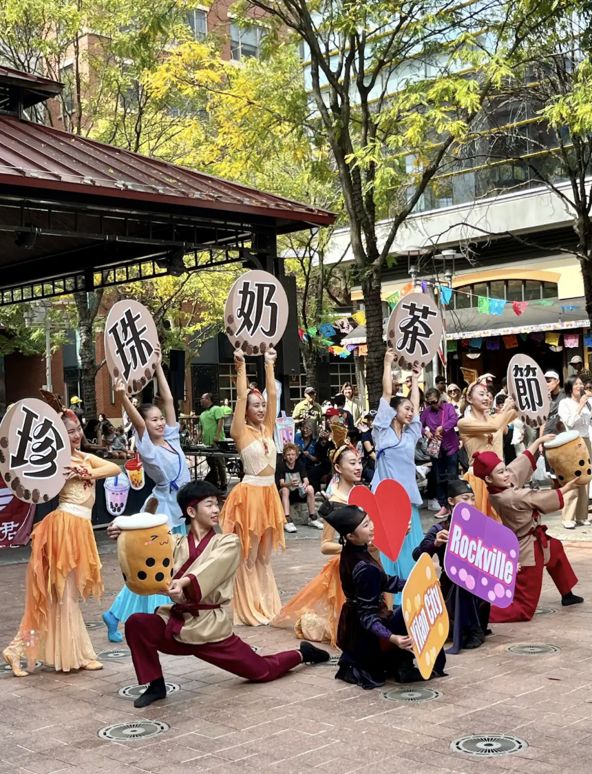 Dancers at the Taiwan Bubble Tea Festival