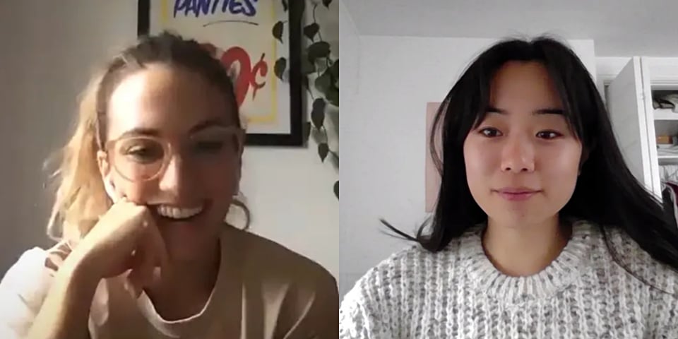 Zoom screenshot of my interview with Julie Nolke