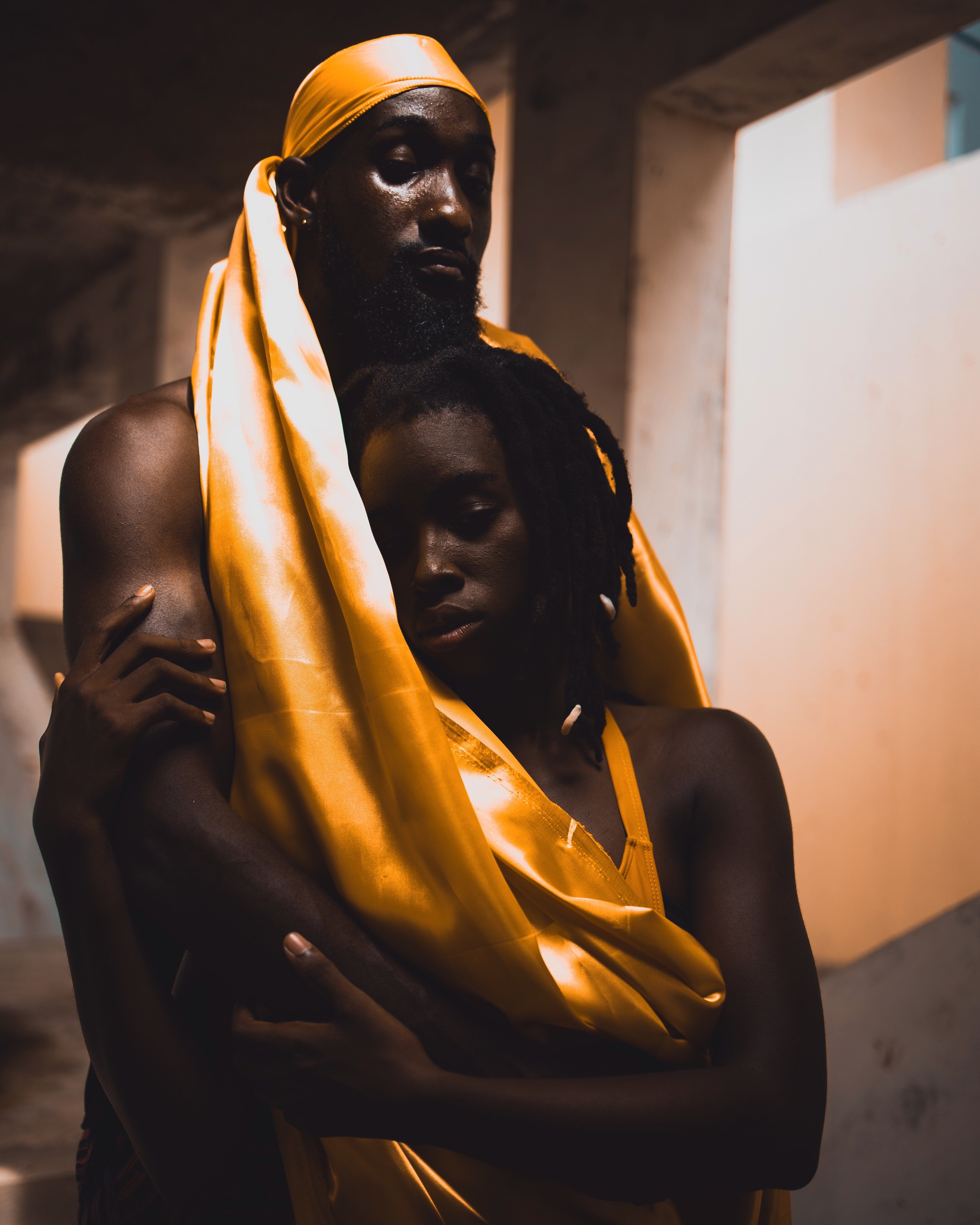 Man Hugging Woman Photo