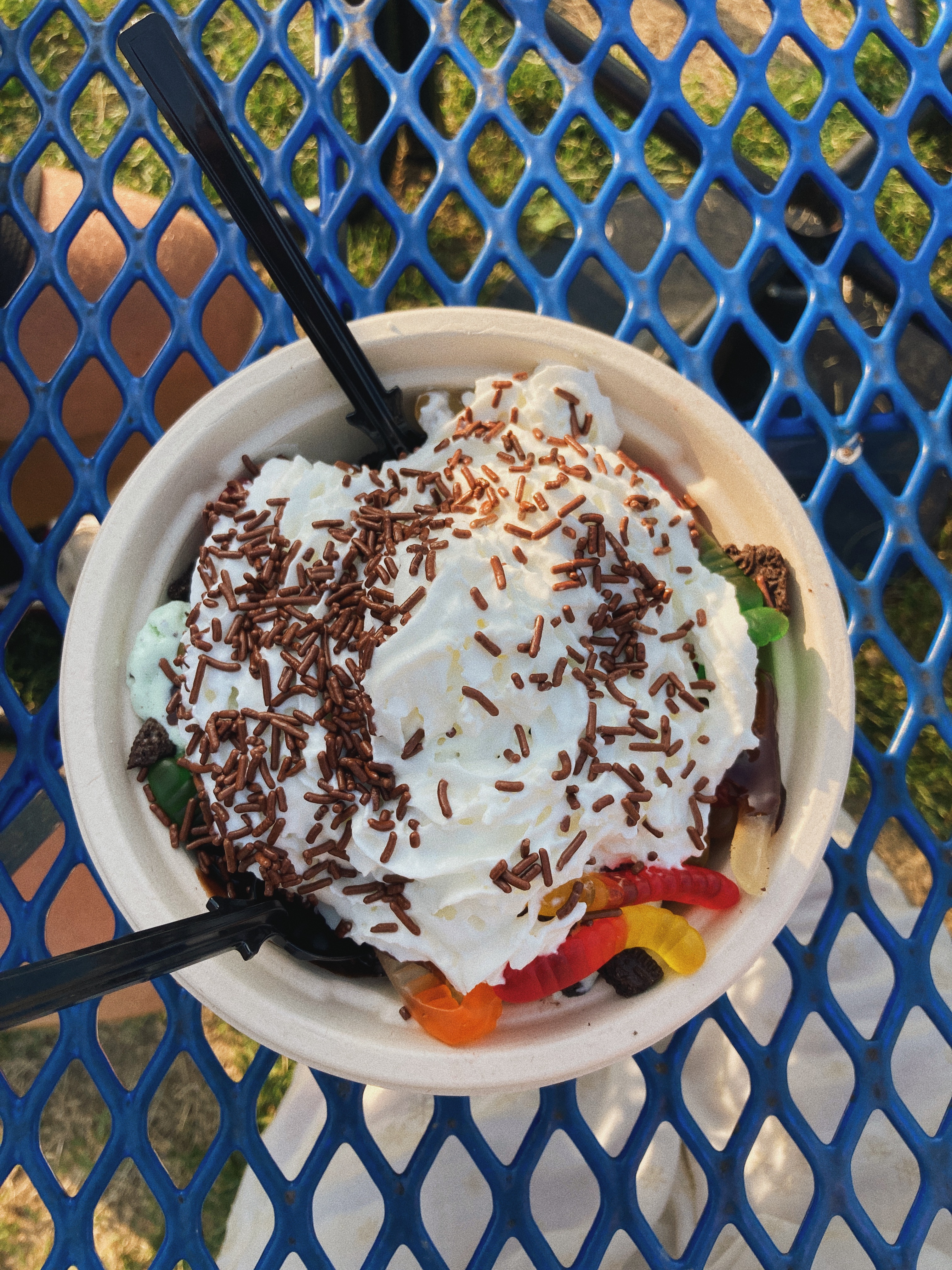 A sundae at the UConn Dairy Bar.