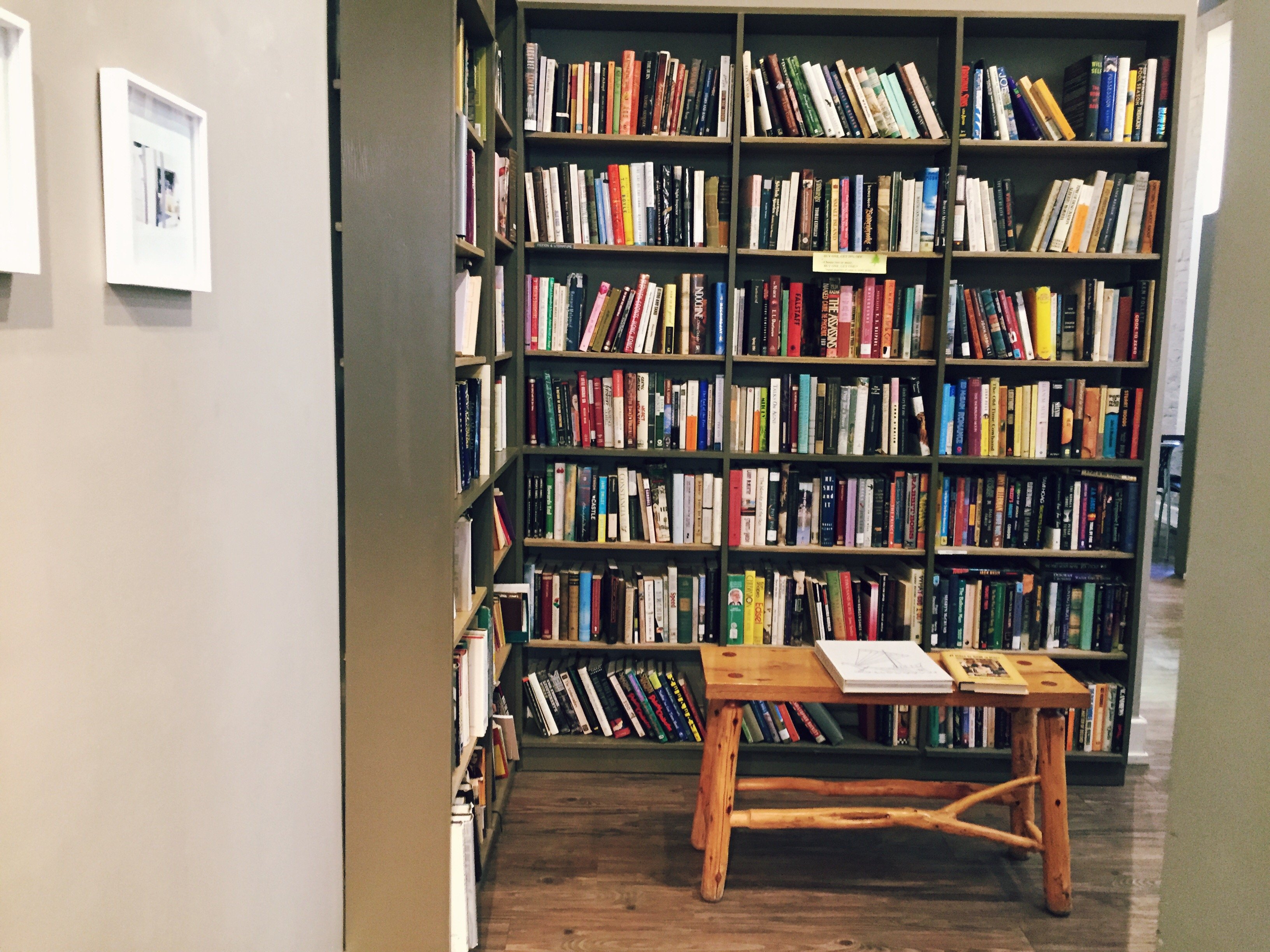 books on a bookshelf