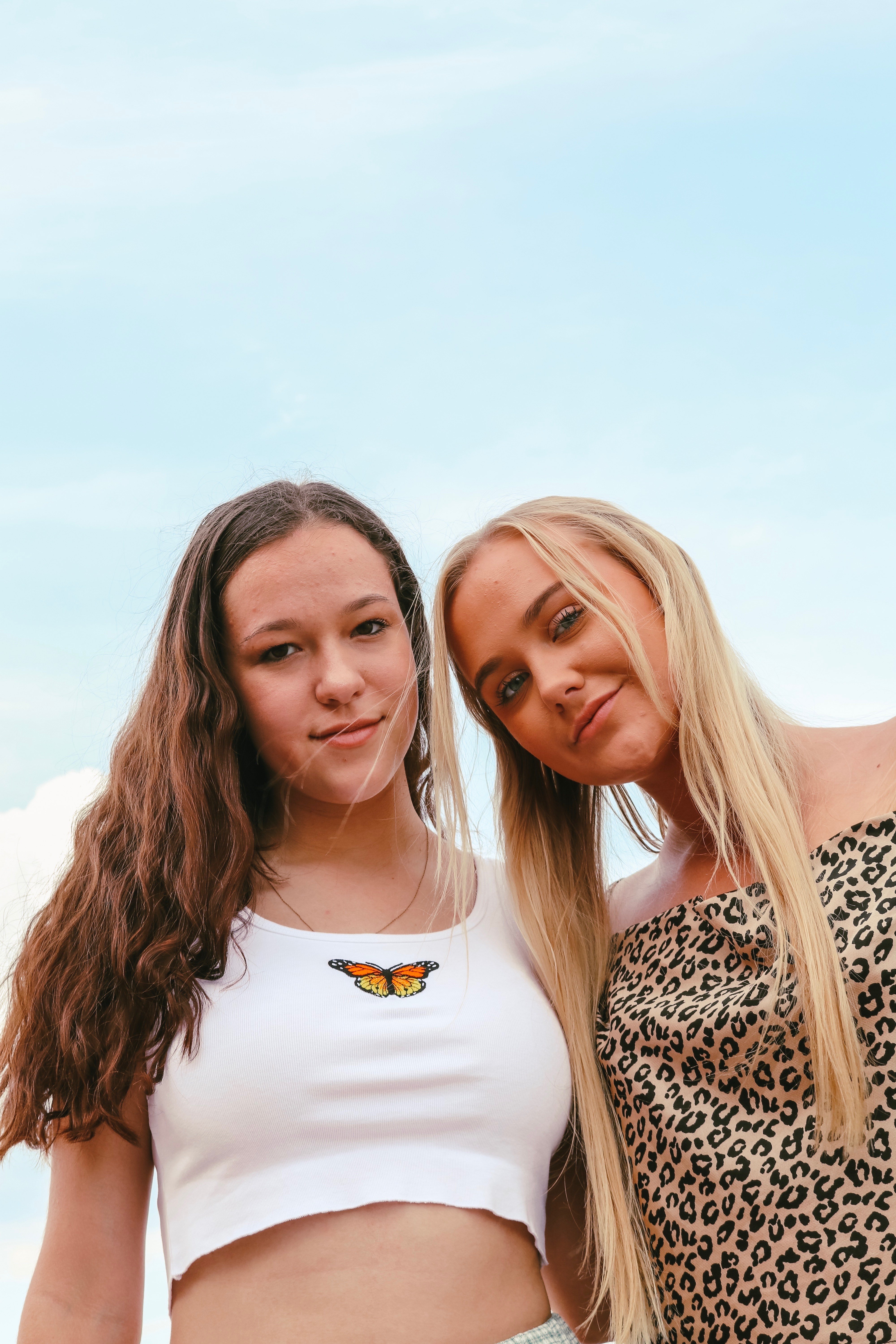 Keegan Acton and friend looking down