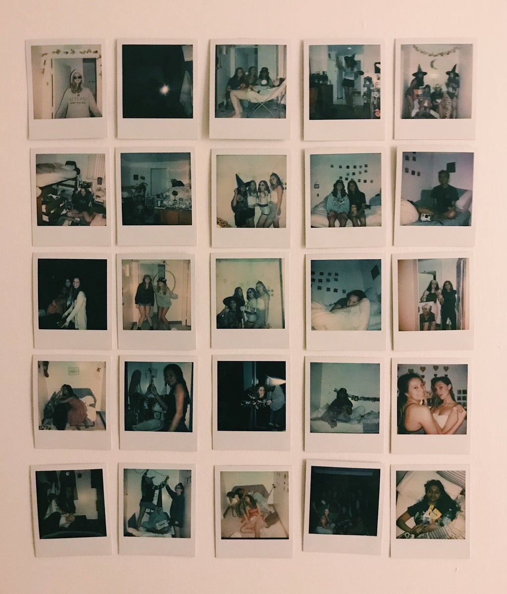polaroid pictures of friends