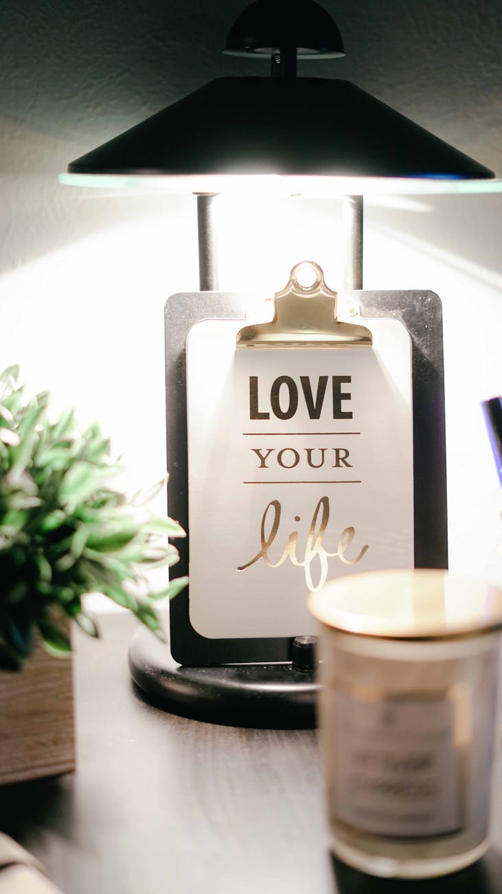 Love yourself clipboard room decor