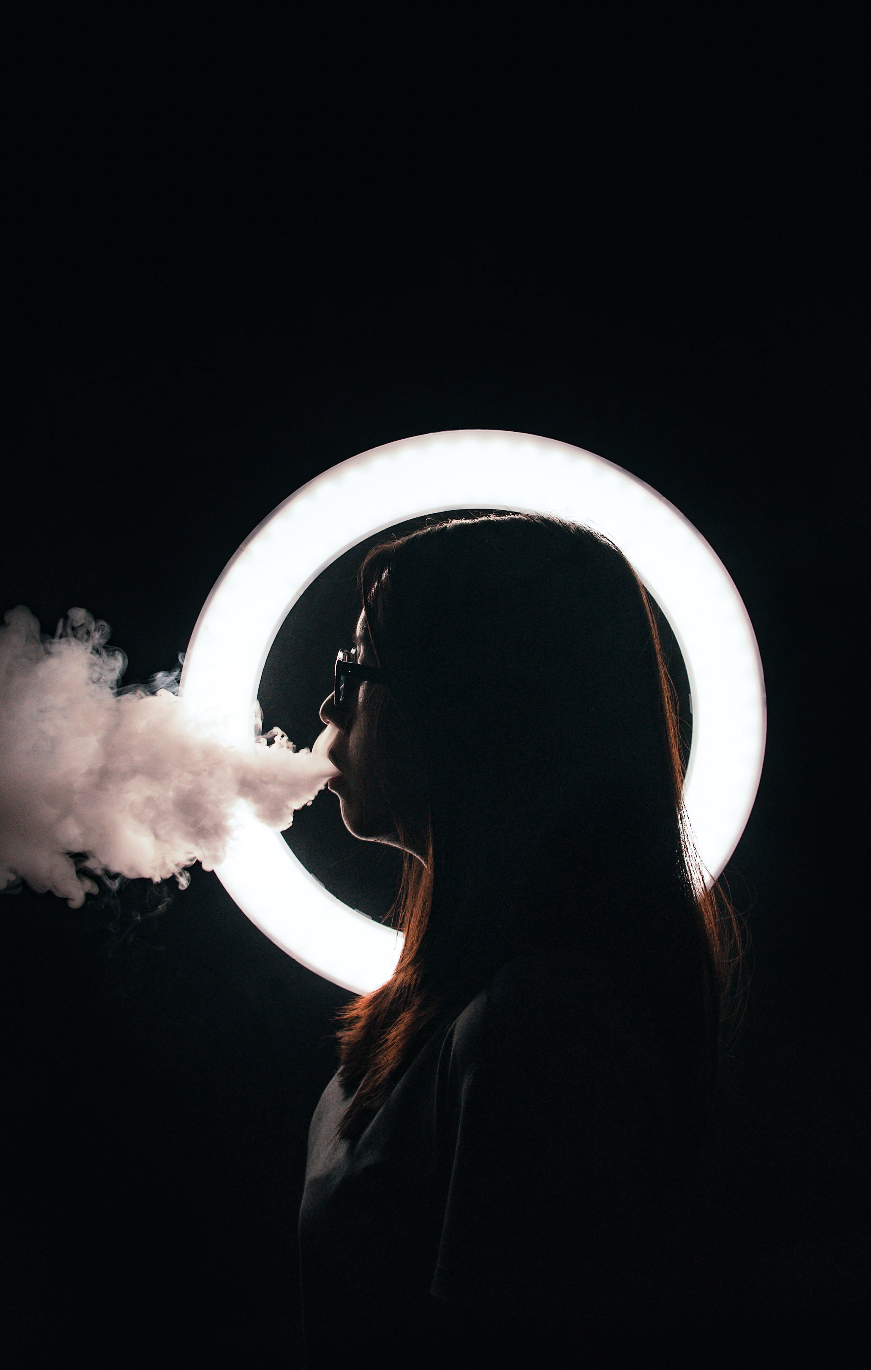 Girl vaping