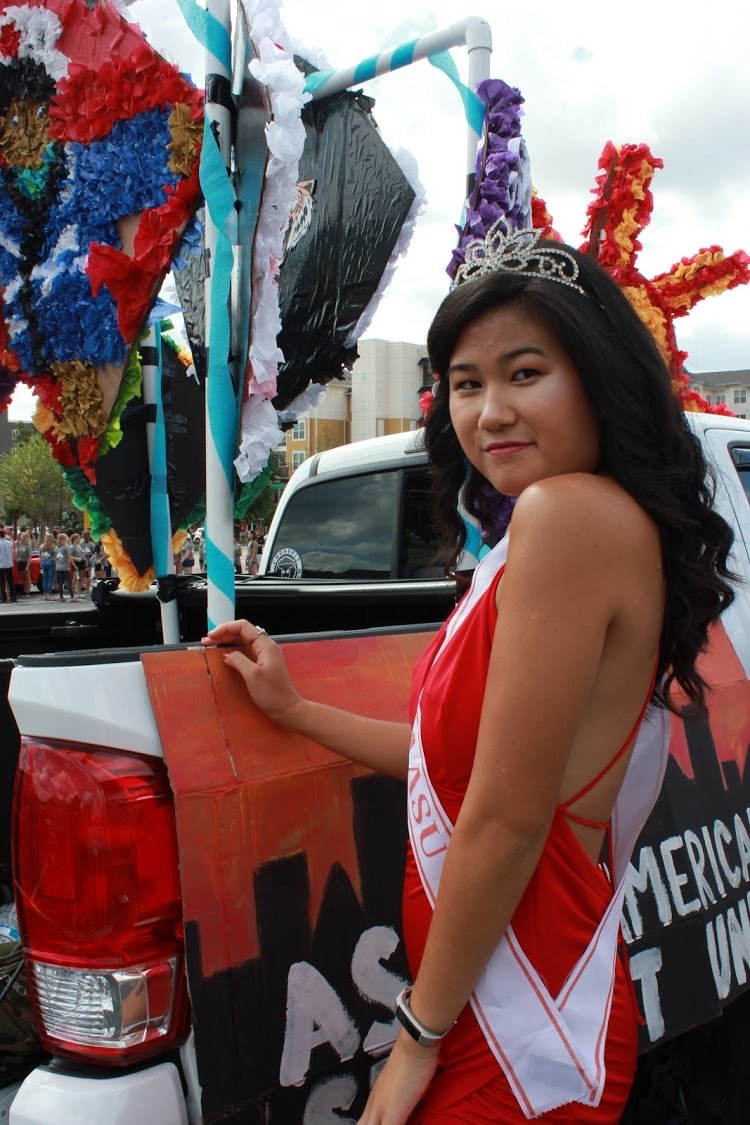 Amber at Homecoming Parade