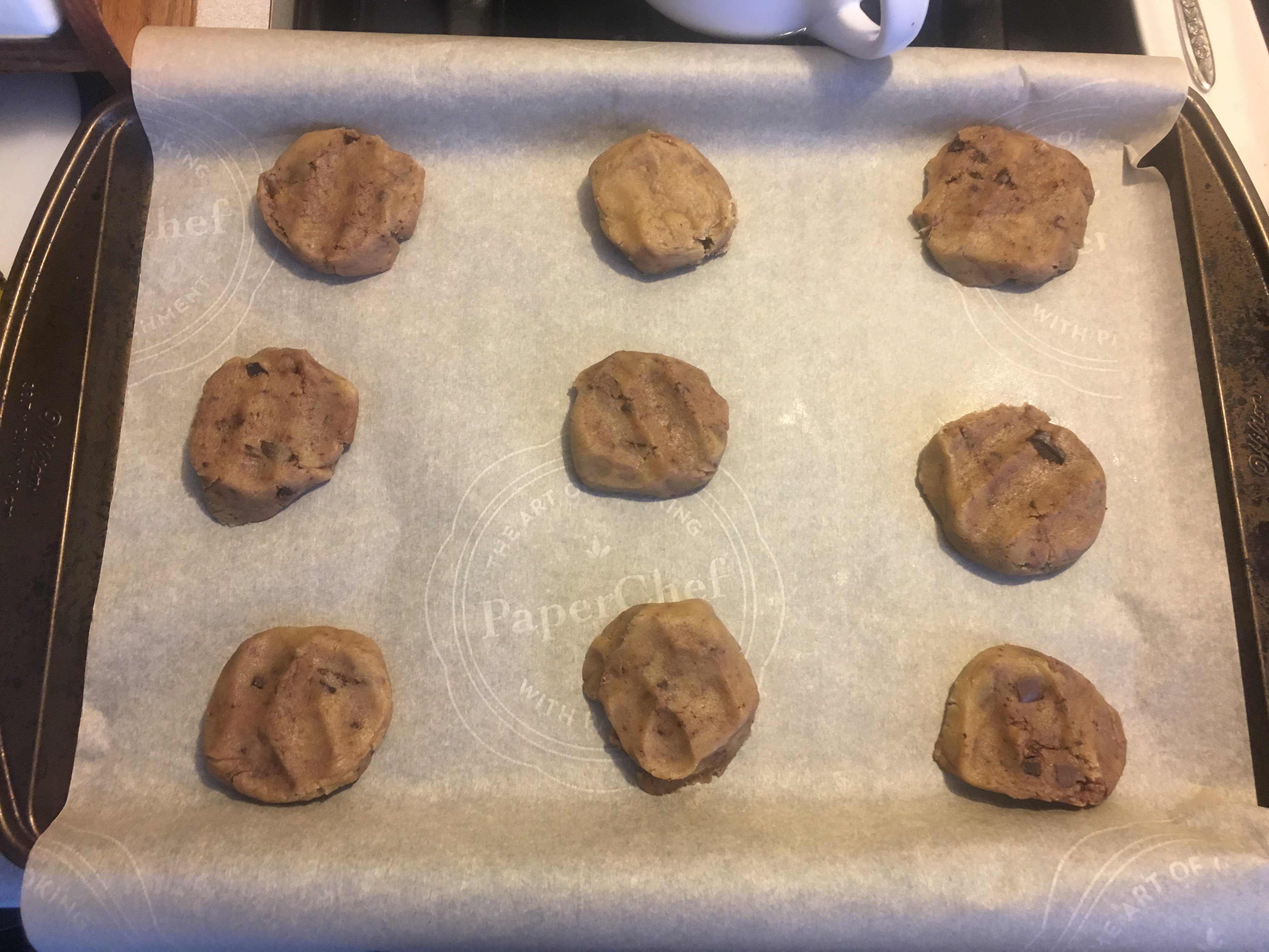 Homemade chocolate chip cookies